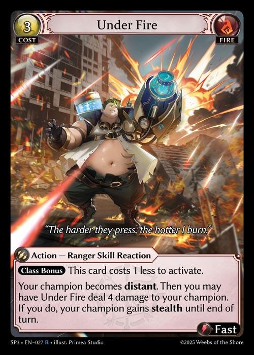 Under Fire — Supporter Pack 3 — Grand Archive TCG