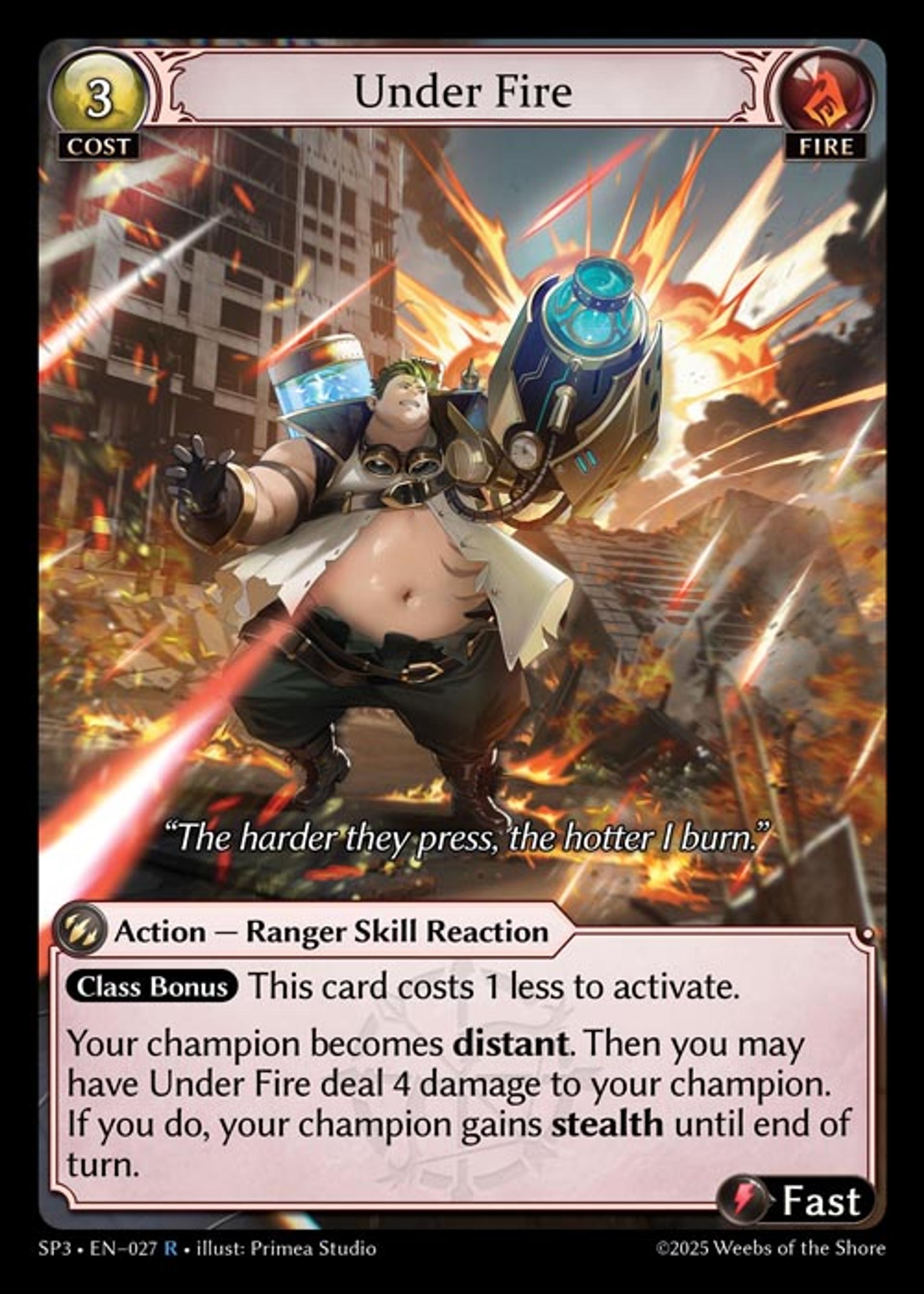 Under Fire — Supporter Pack 3 — Grand Archive TCG