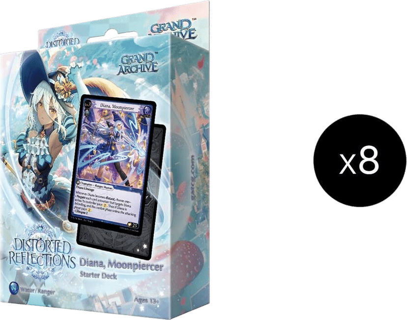 Display de deck de démarrage Diana, Moonpiercer from Distorted Reflections Starter Decks - Grand Archive TCG