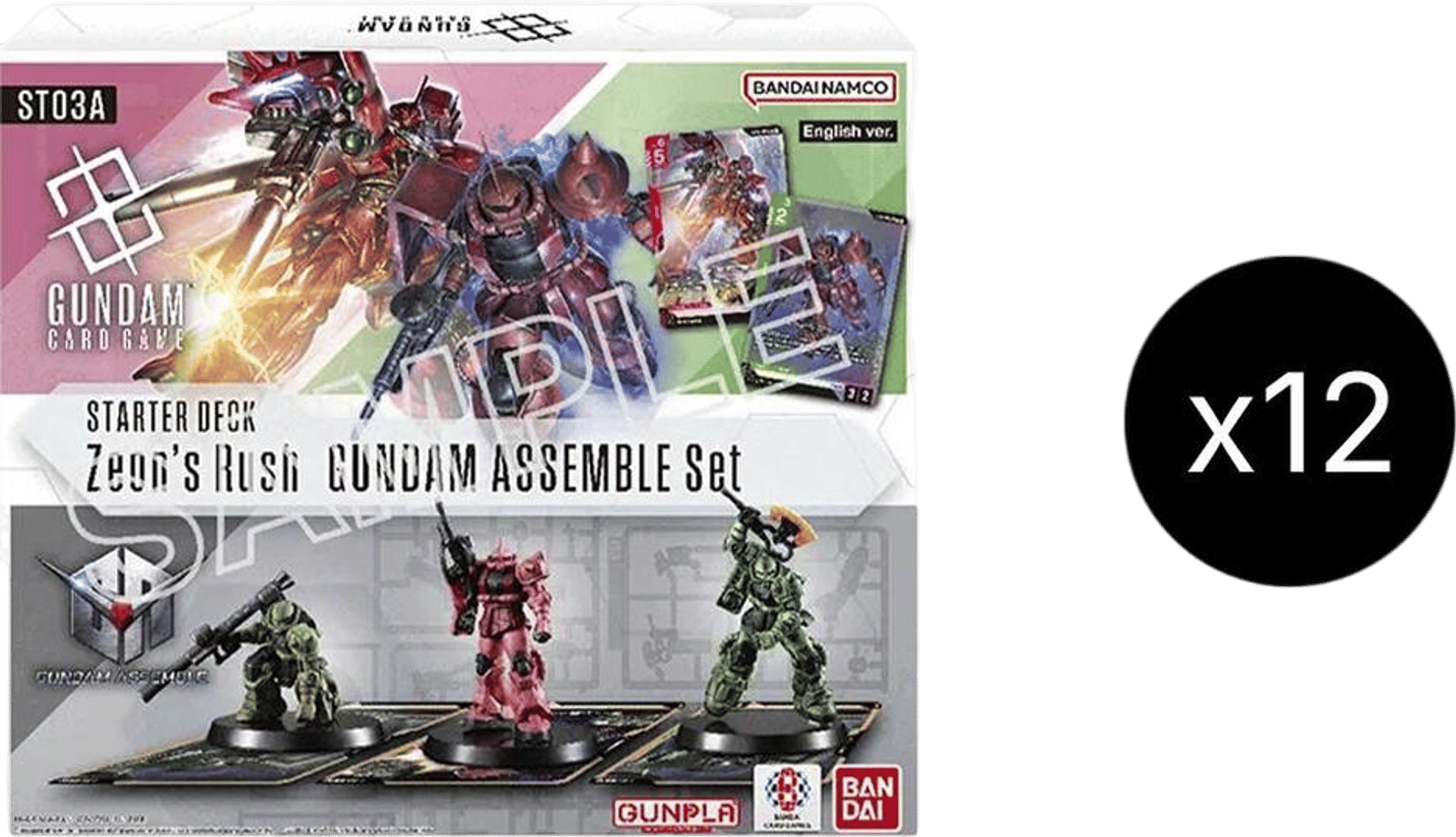 Product image for Starter Deck 03: Zeon's Rush - Gundam Assemble Starter Set Display Case