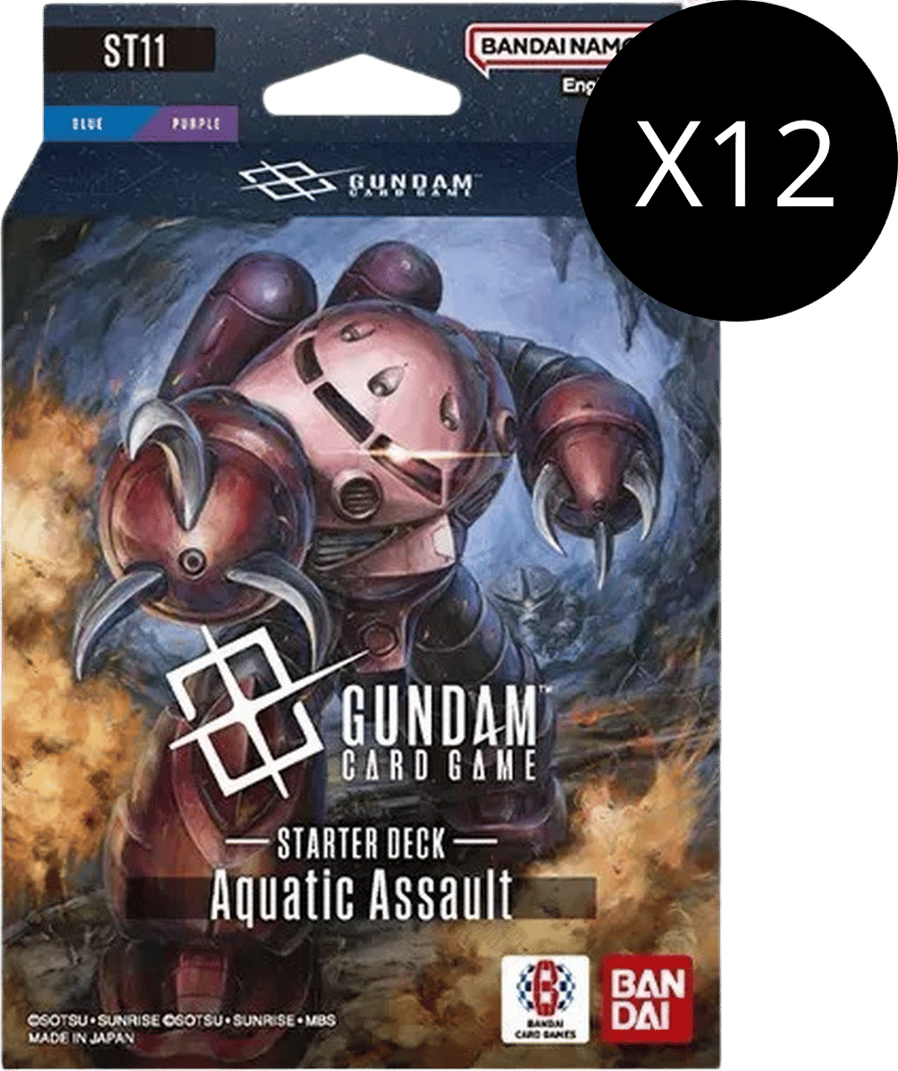 Starter Deck 11 : Display Case - Aquatic Assault — Starter Deck 11: Aquatic Assault — Gundam Card Game