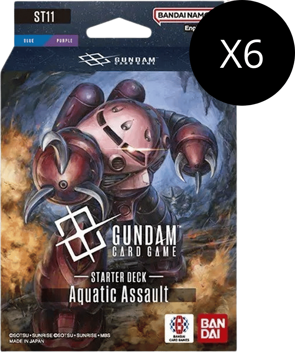 Starter Deck 11 : Display - Aquatic Assault — Starter Deck 11: Aquatic Assault — Gundam Card Game