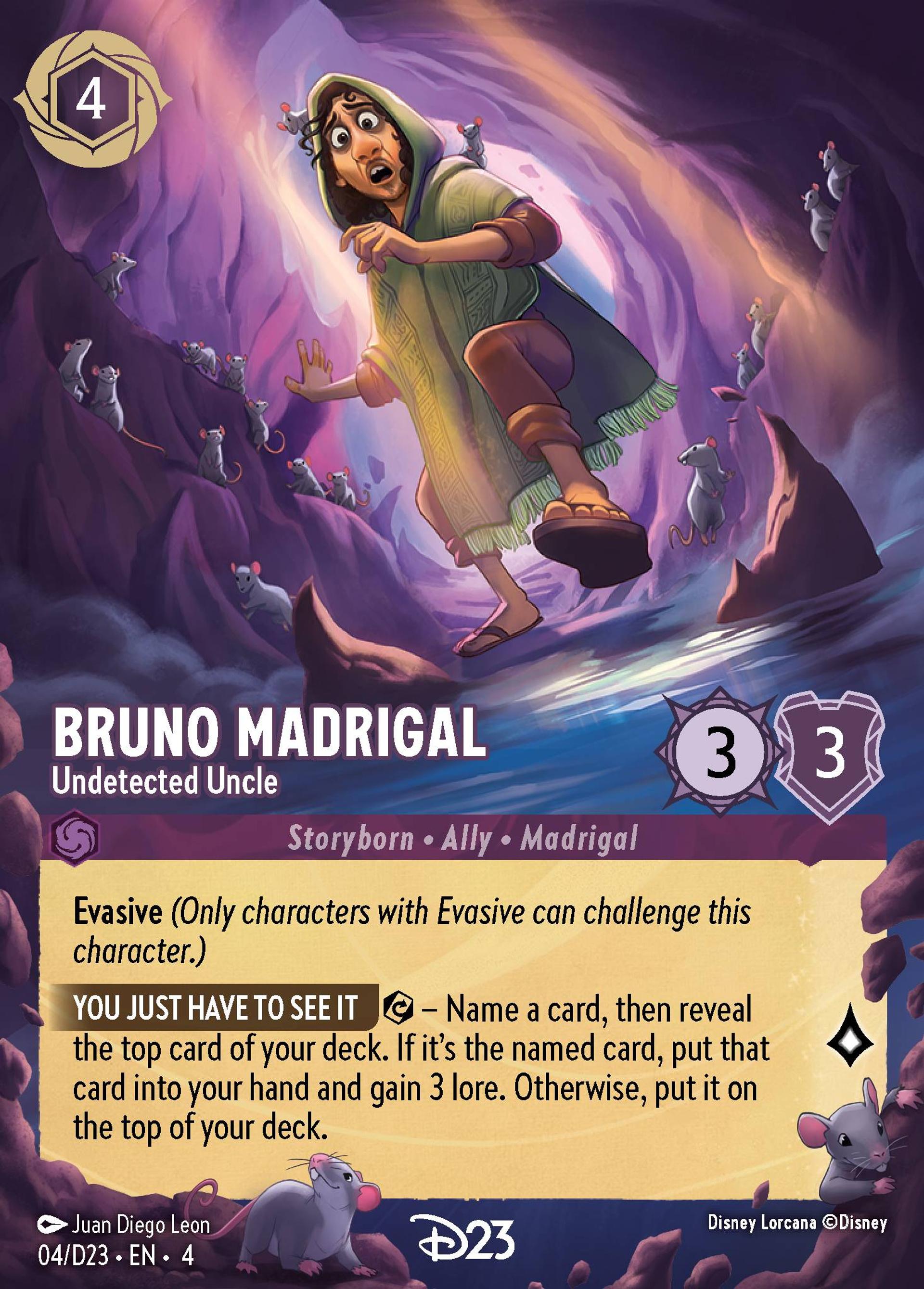 Bruno Madrigal - Undetected Uncle — D23 Expo 2024 Collector's Set — Lorcana