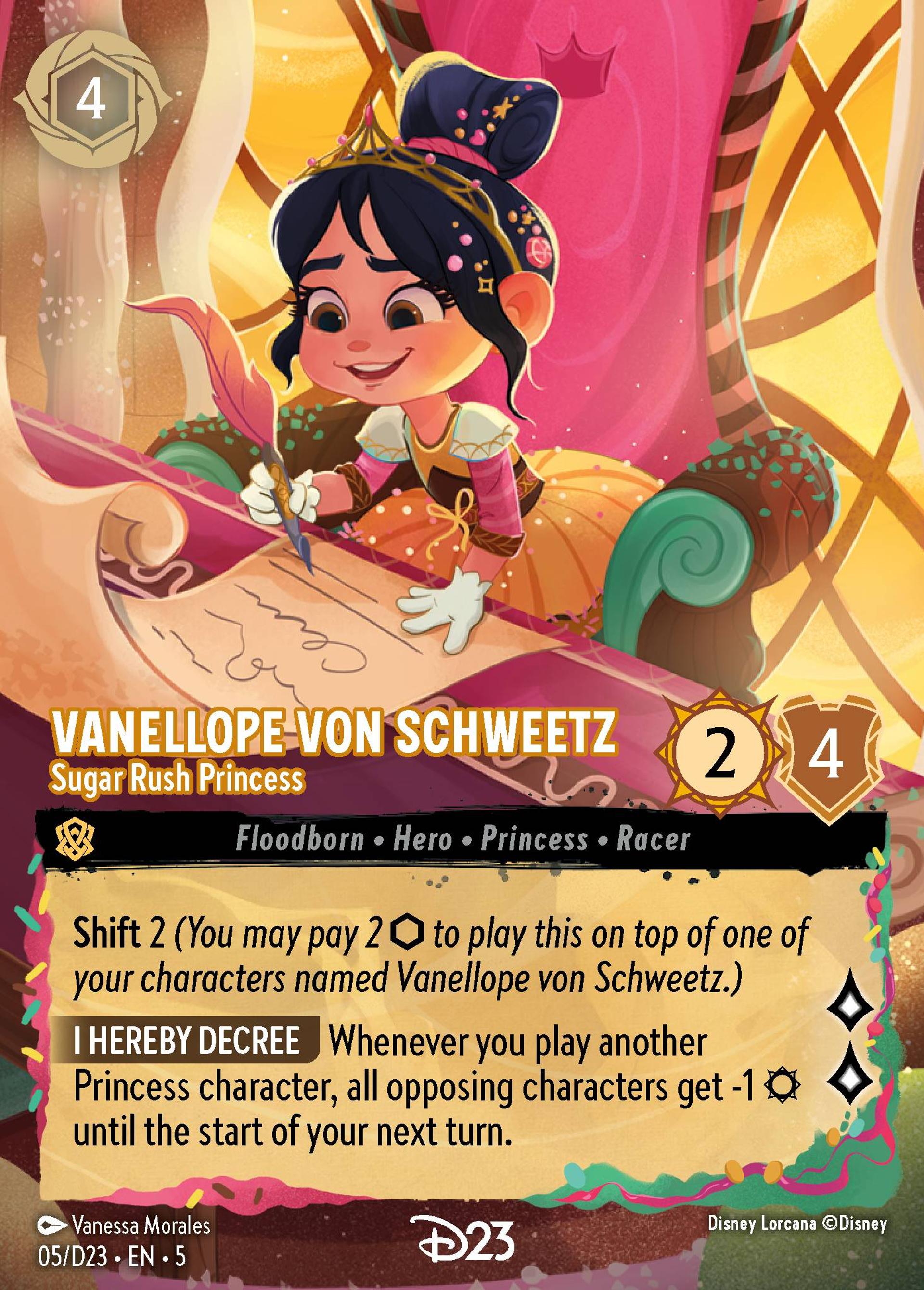 Vanellope von Schweetz - Sugar Rush Princess — D23 Expo 2024 Collector's Set — Lorcana
