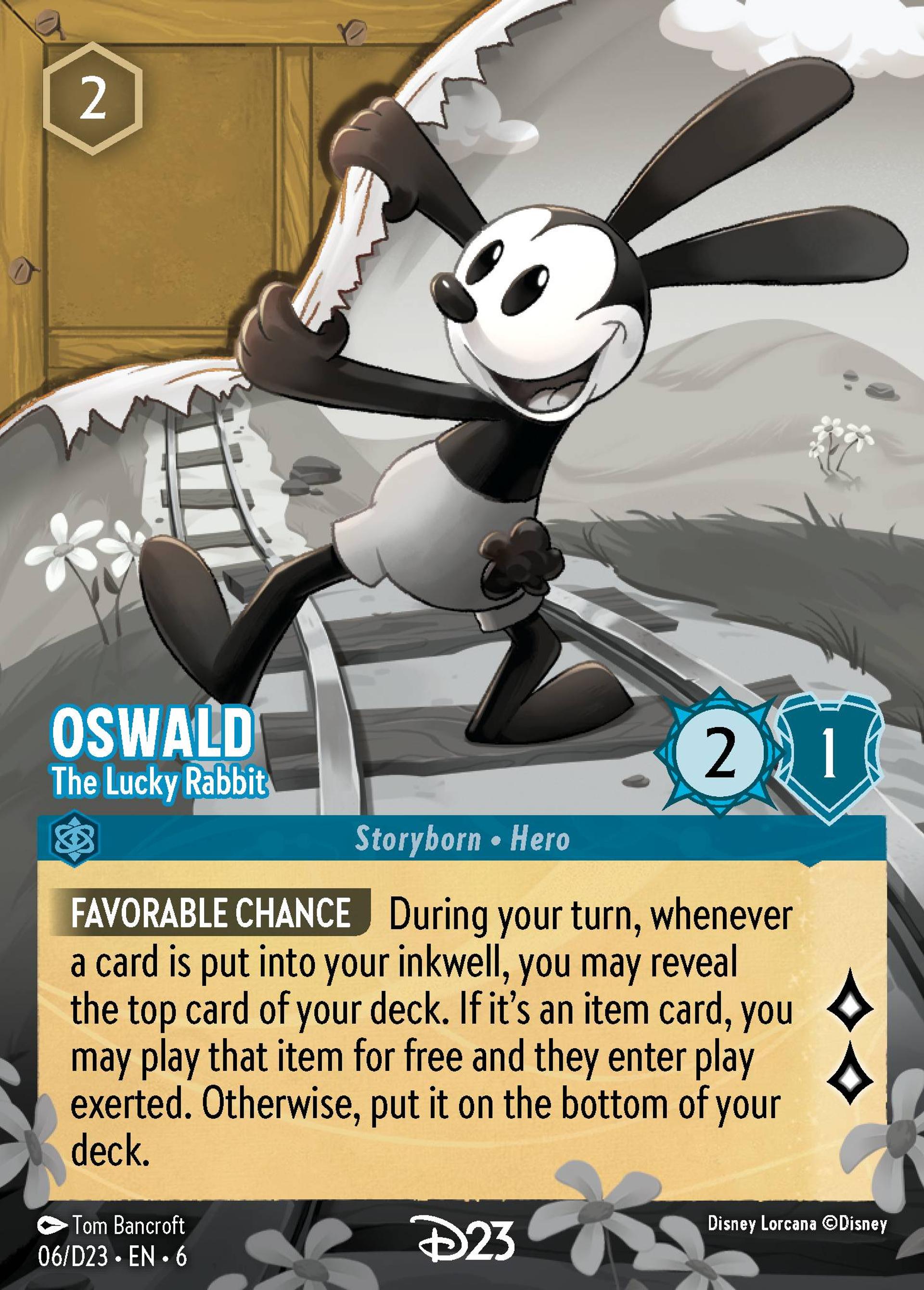 Oswald - The Lucky Rabbit — D23 Expo 2024 Collector's Set — Lorcana