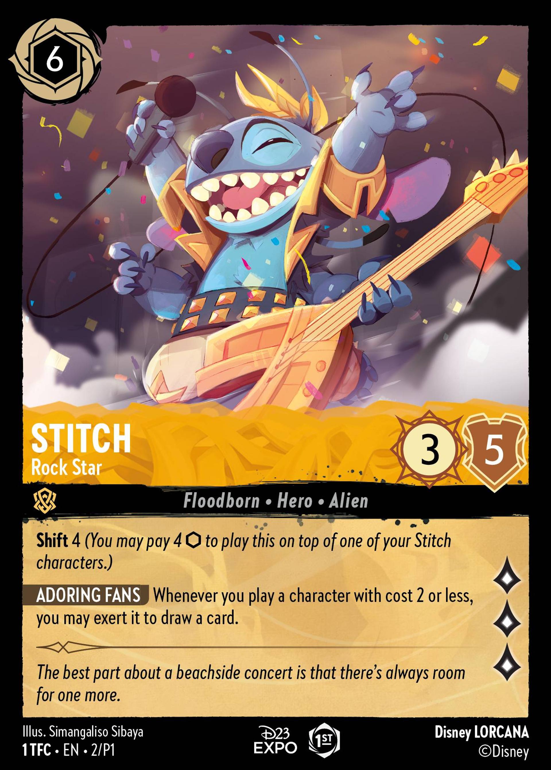 Stitch - Rock star — Promos - Year 1 — Lorcana