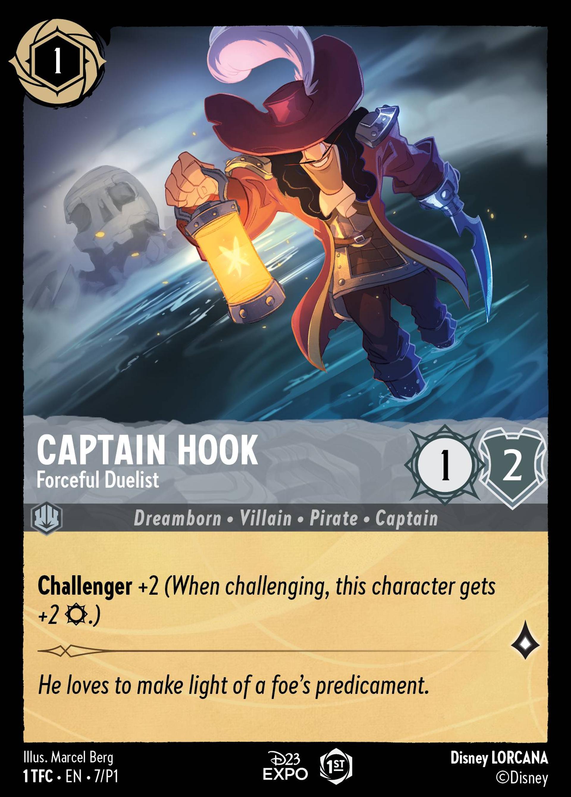 Capitaine Crochet - Duelliste aguerri — Promos - Year 1 — Lorcana