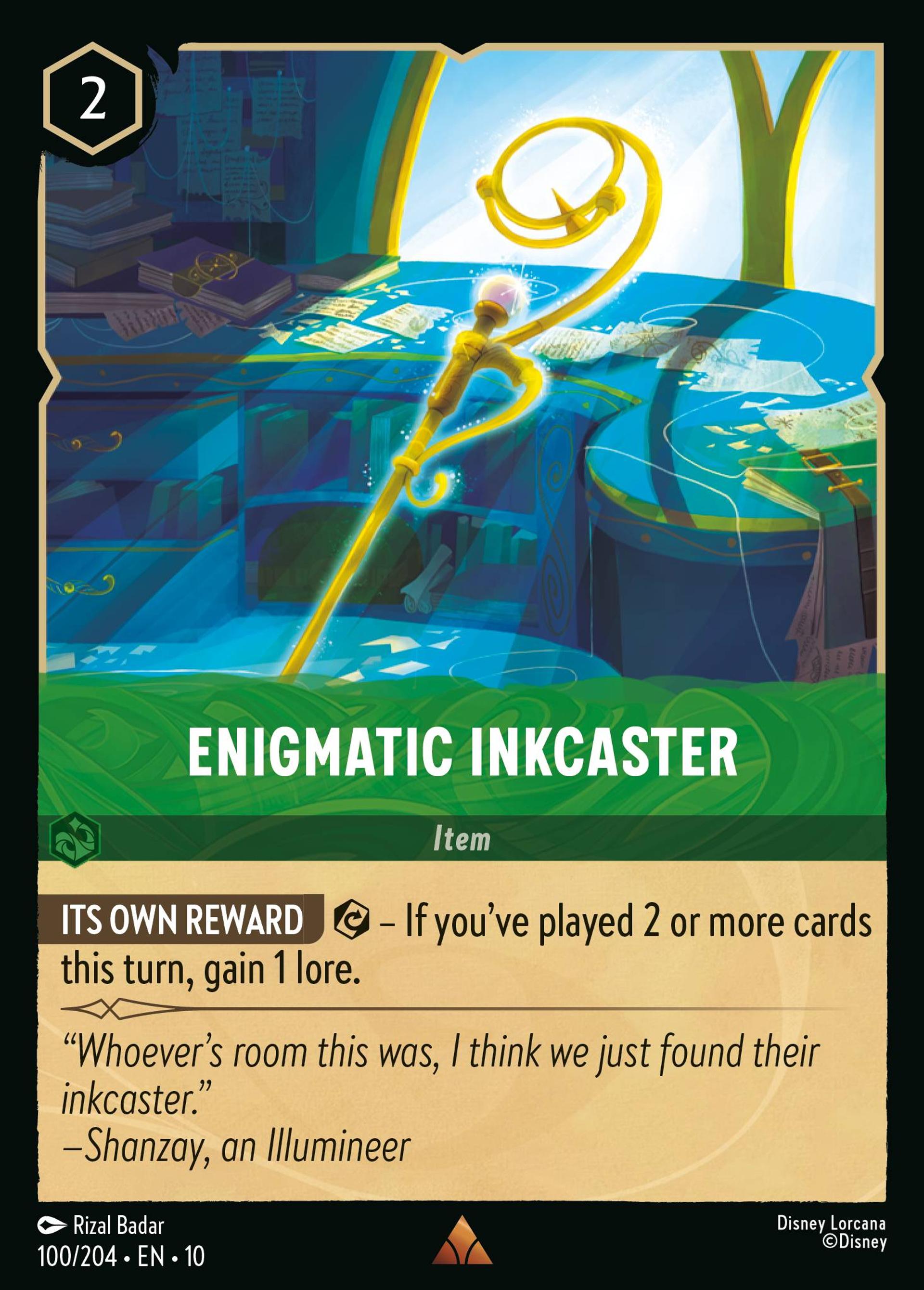 Enigmatic Inkcaster — Whispers in the Well — Lorcana