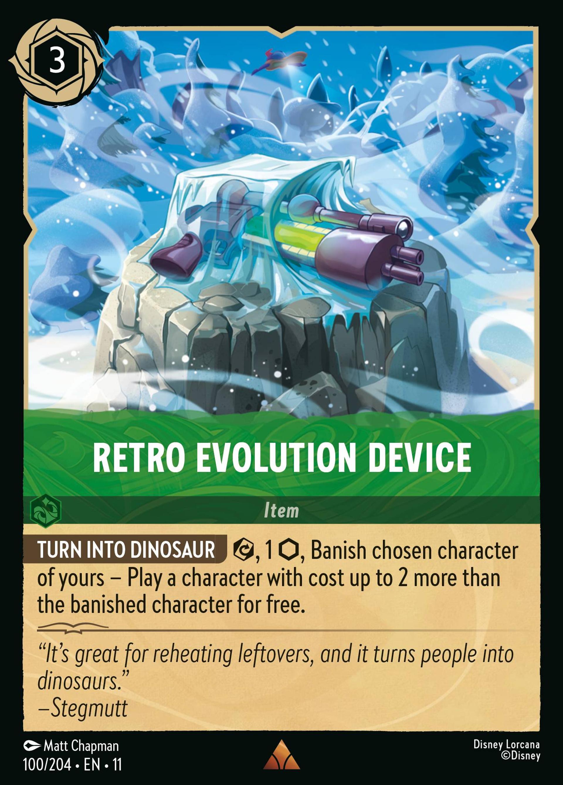 Retro Evolution Device — Winterspell — Lorcana