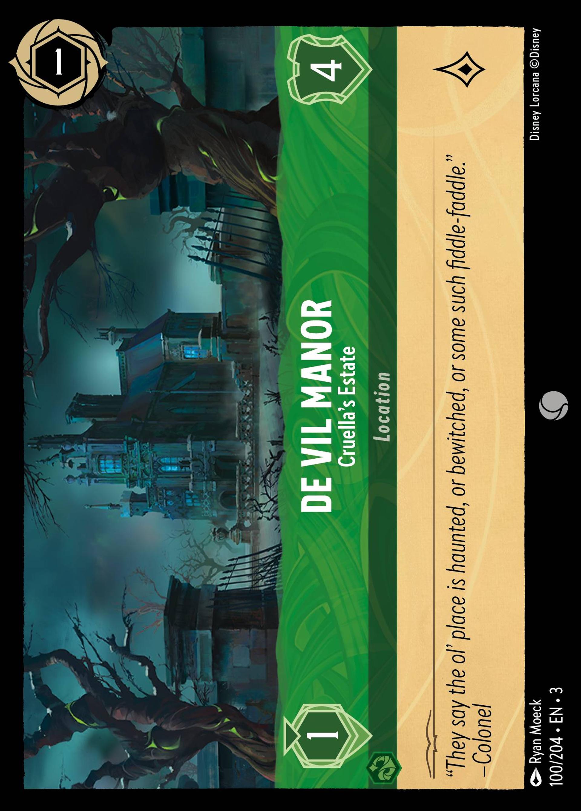 De Vil Manor - Cruella's Estate — Into the Inklands — Lorcana