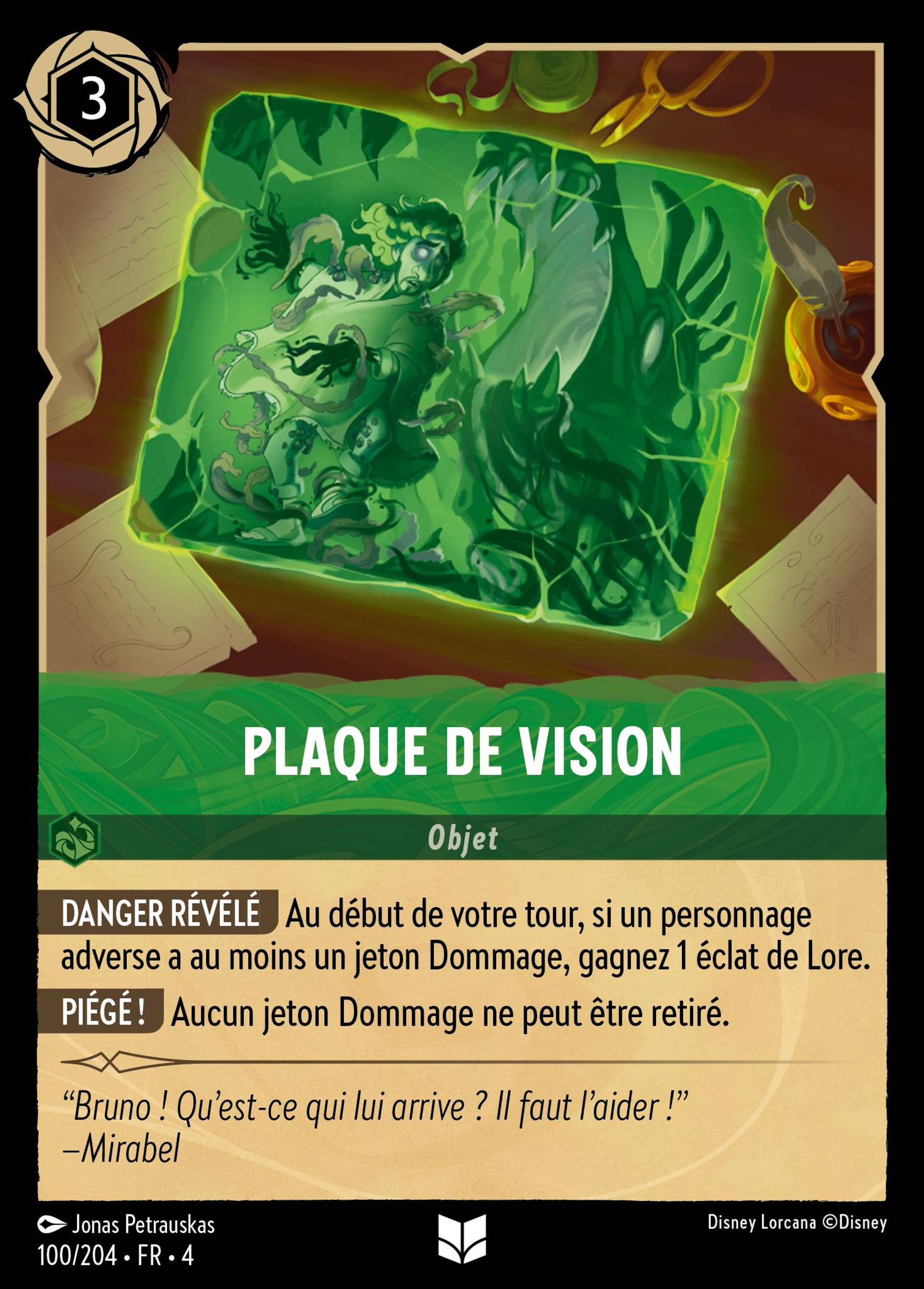 Plaque de vision — Ursula's Return — Lorcana