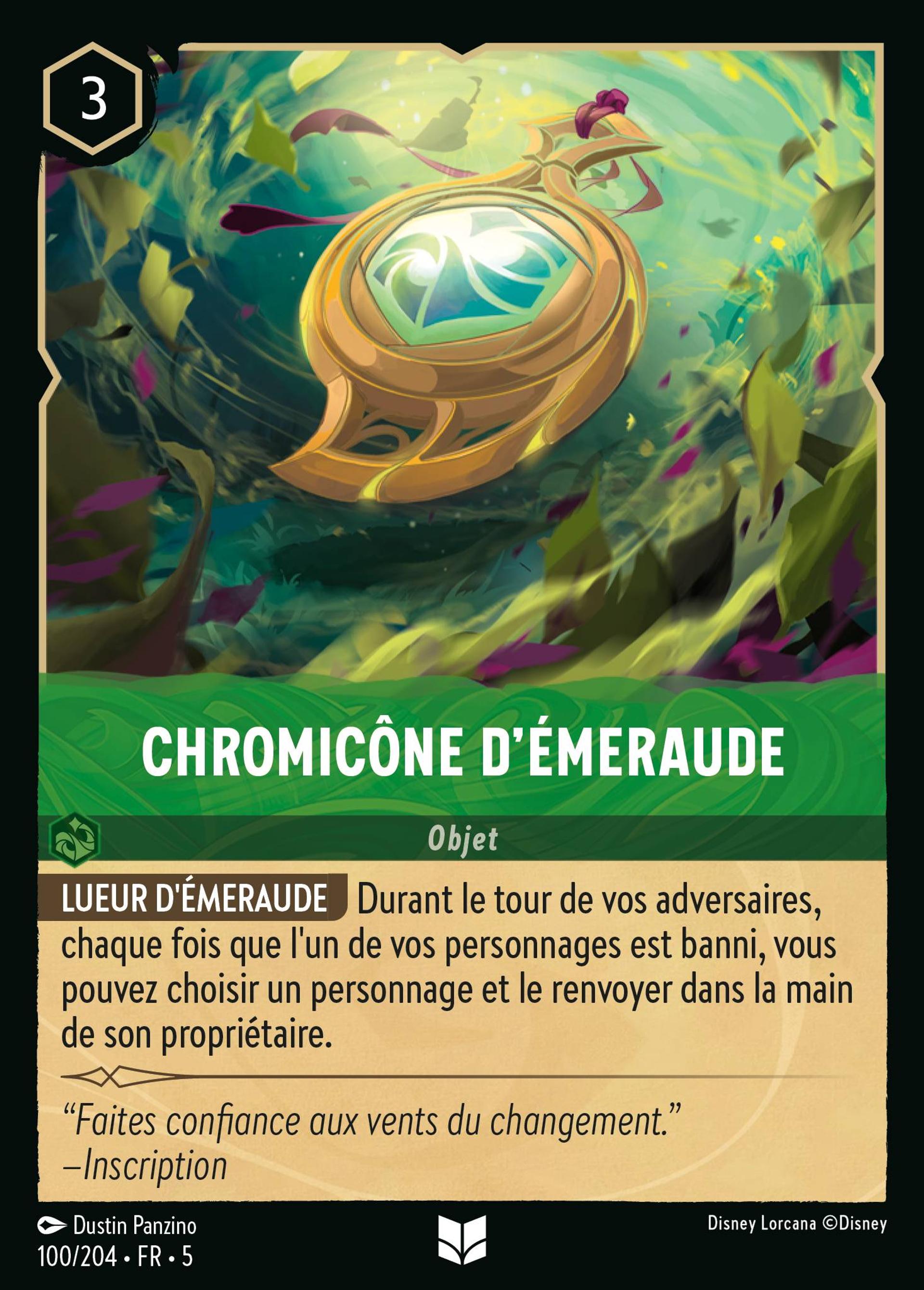 Chromicône d'Émeraude — Shimmering Skies — Lorcana
