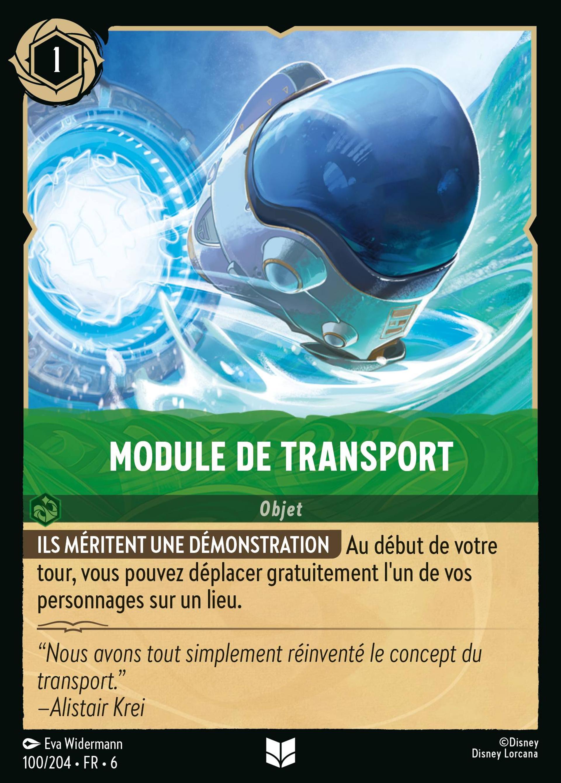 Module de transport — Azurite Sea — Lorcana