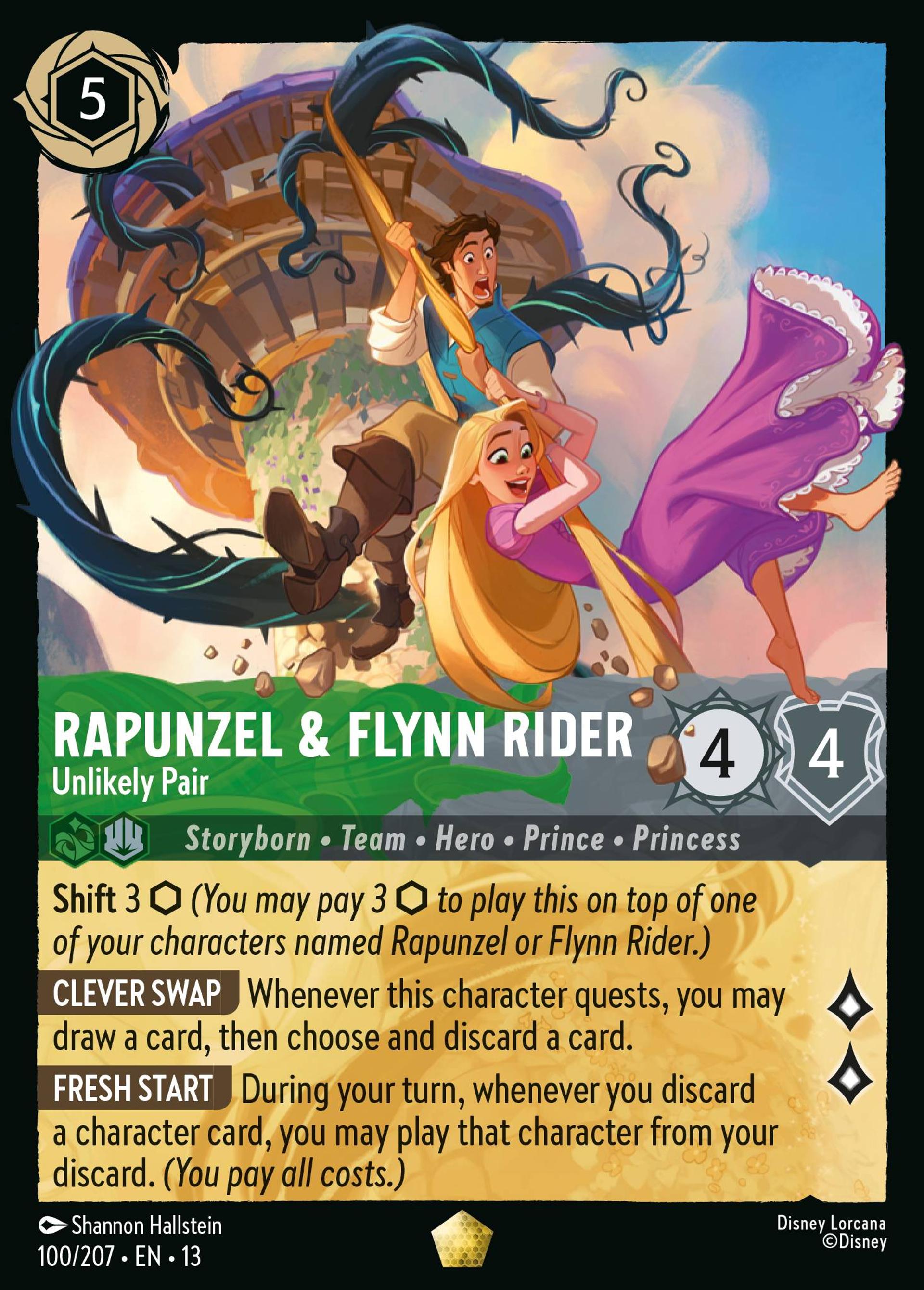Raiponce & Flynn Rider - Paire improbable — Attack of the Vine! — Lorcana