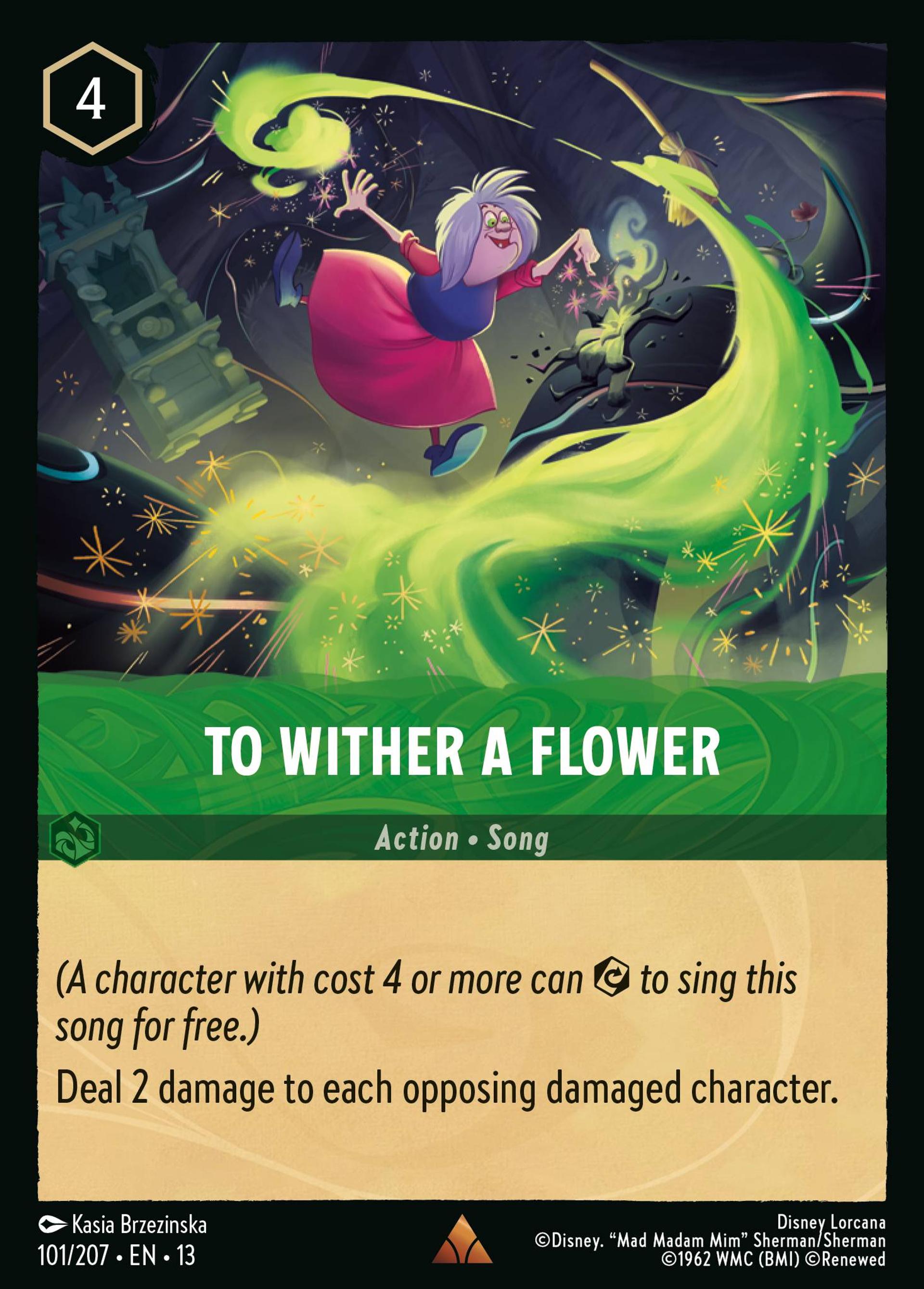 Je dessèche une fleur — Attack of the Vine! — Lorcana