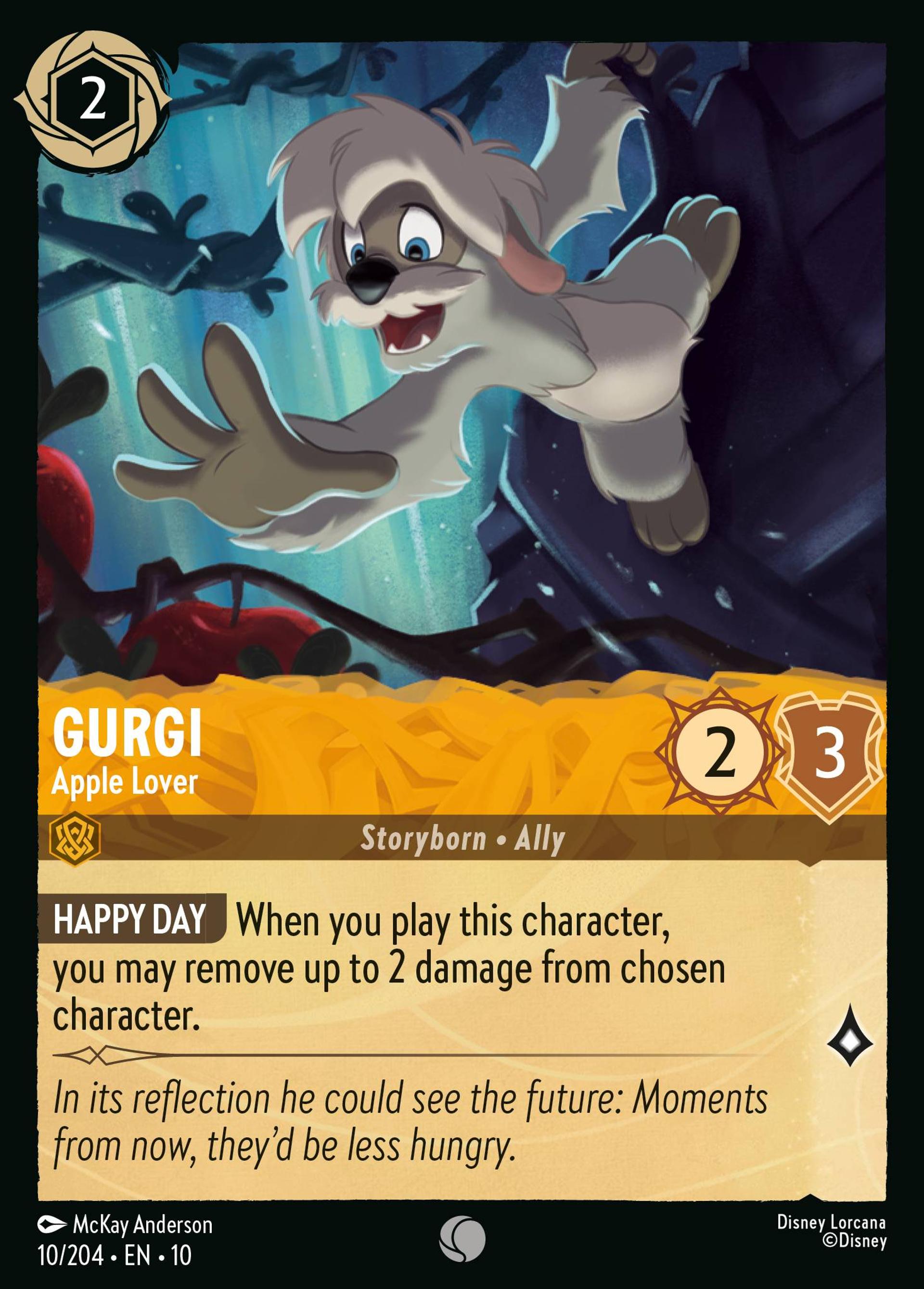 Gurgi - Apple Lover — Whispers in the Well — Lorcana