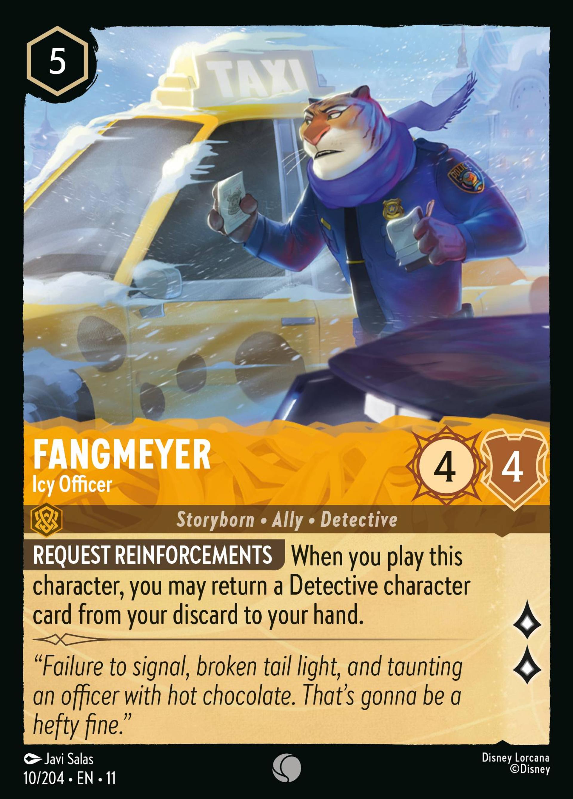 Fangmeyer - Icy Officer — Winterspell — Lorcana