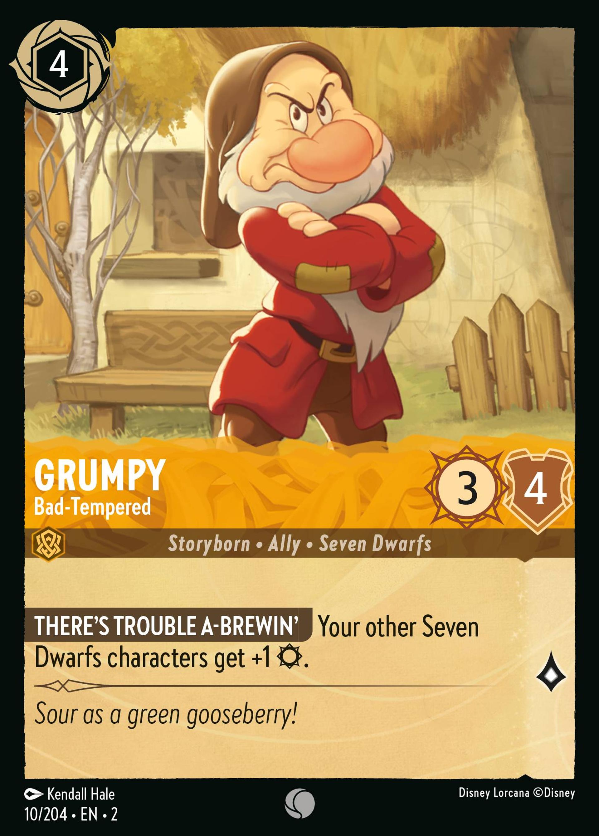 Grumpy - Bad-Tempered — Rise of the Floodborn — Lorcana