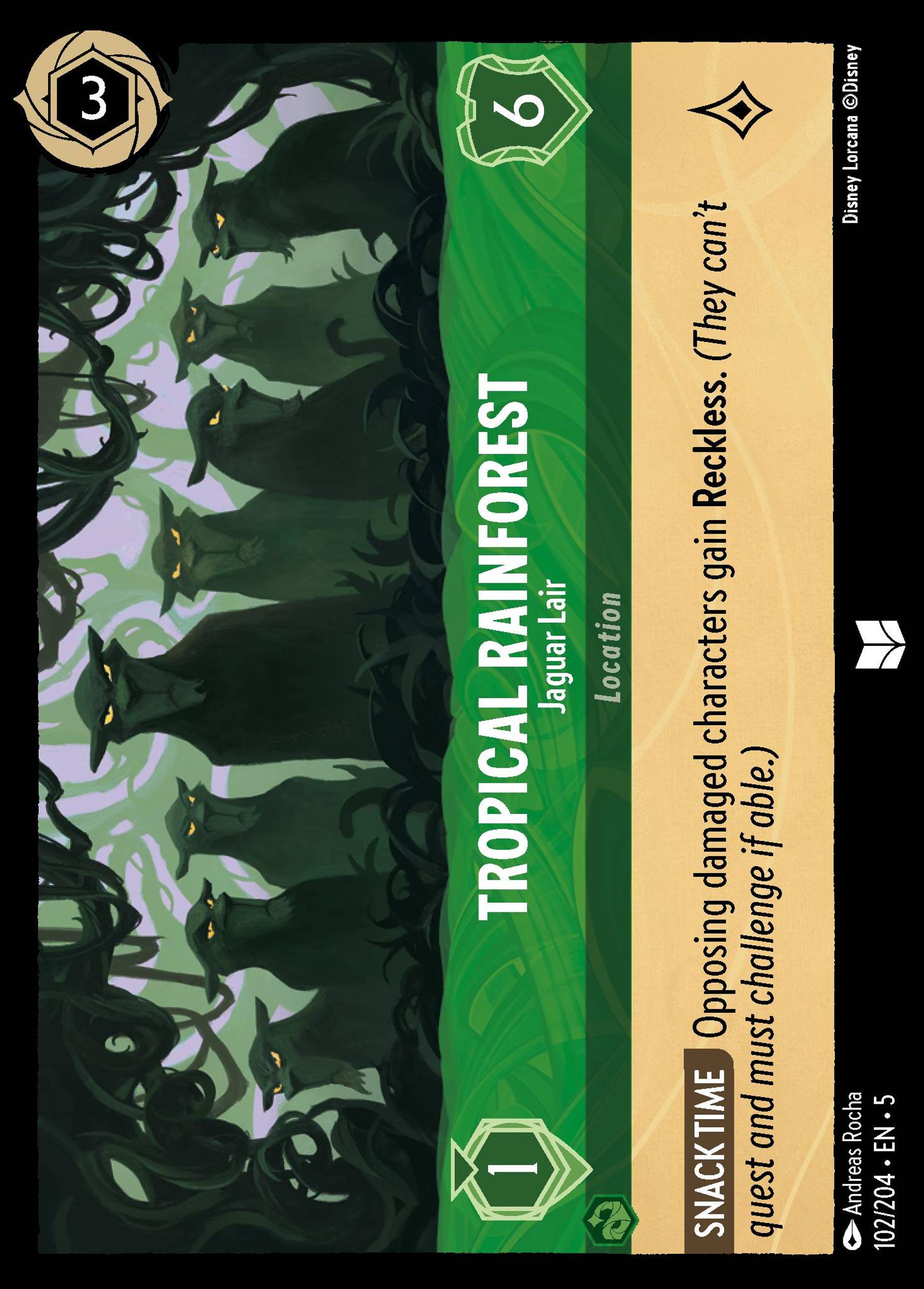 Tropical Rainforest - Jaguar Lair — Shimmering Skies — Lorcana