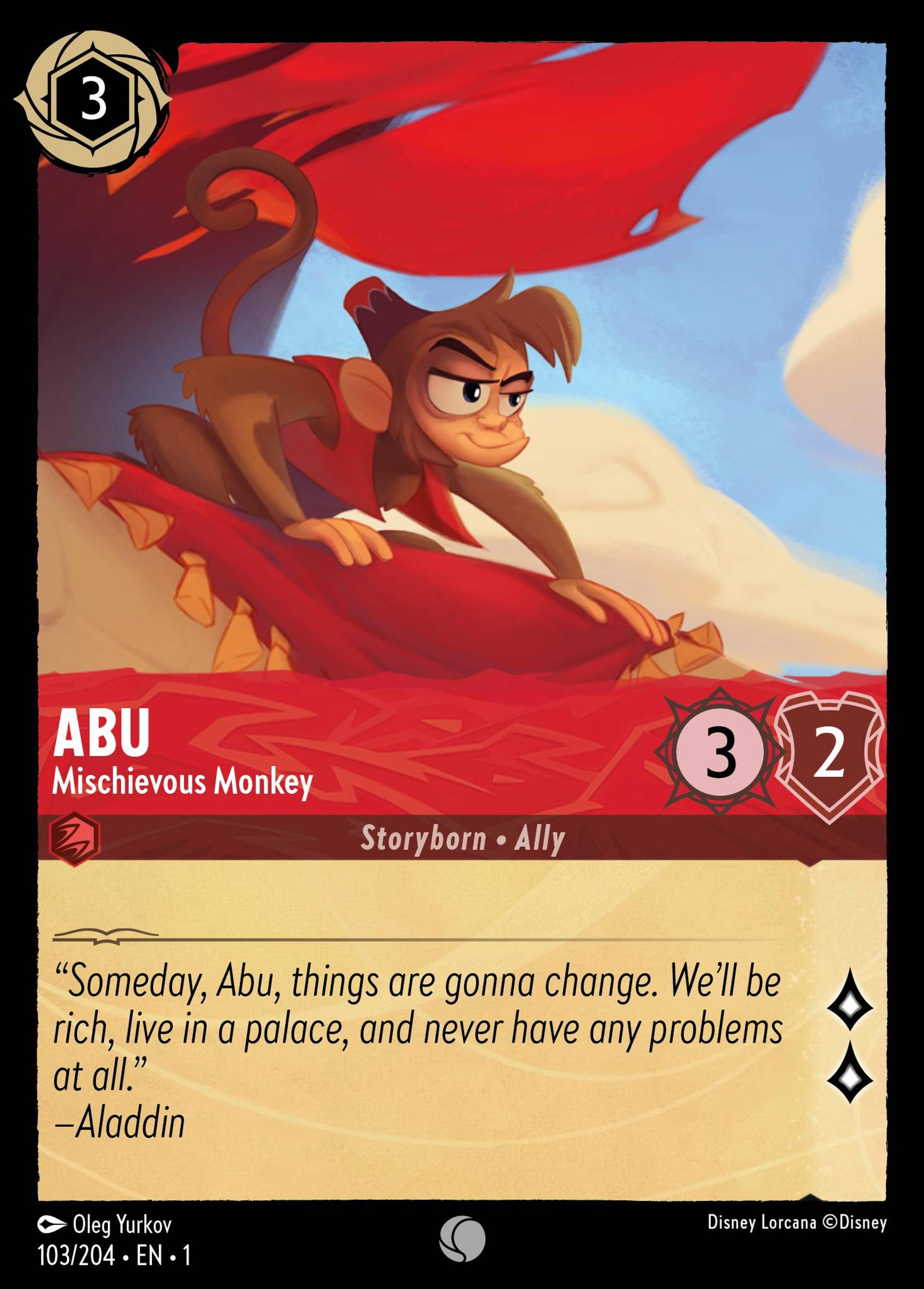Abu - Mischievous Monkey — The First Chapter — Lorcana