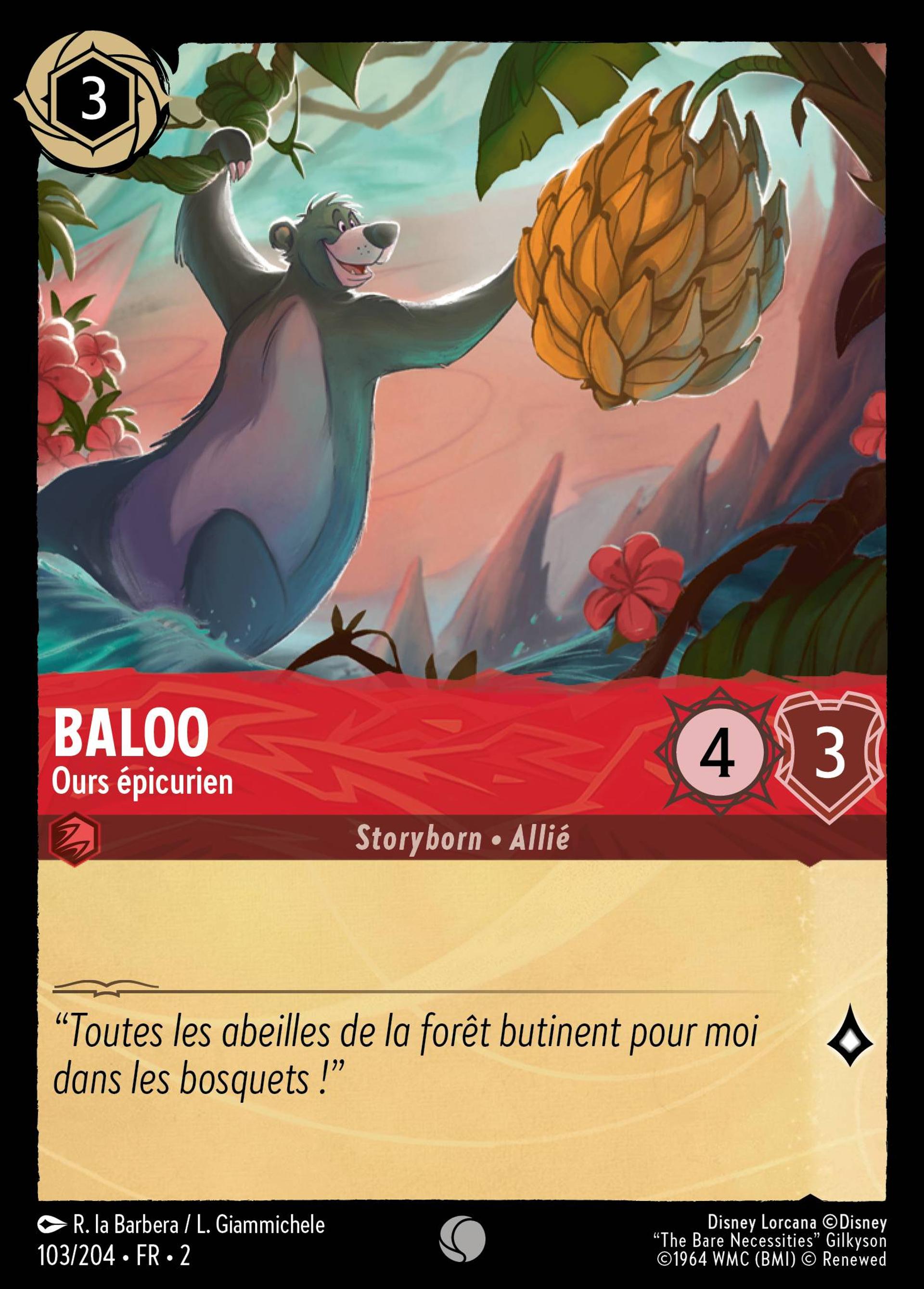 Baloo - Ours épicurien — Rise of the Floodborn — Lorcana
