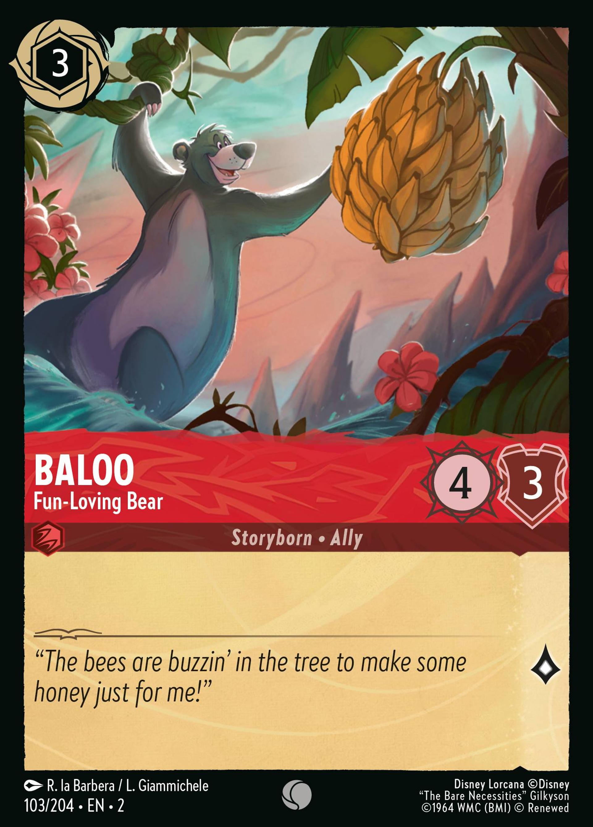 Baloo - Ours épicurien — Rise of the Floodborn — Lorcana