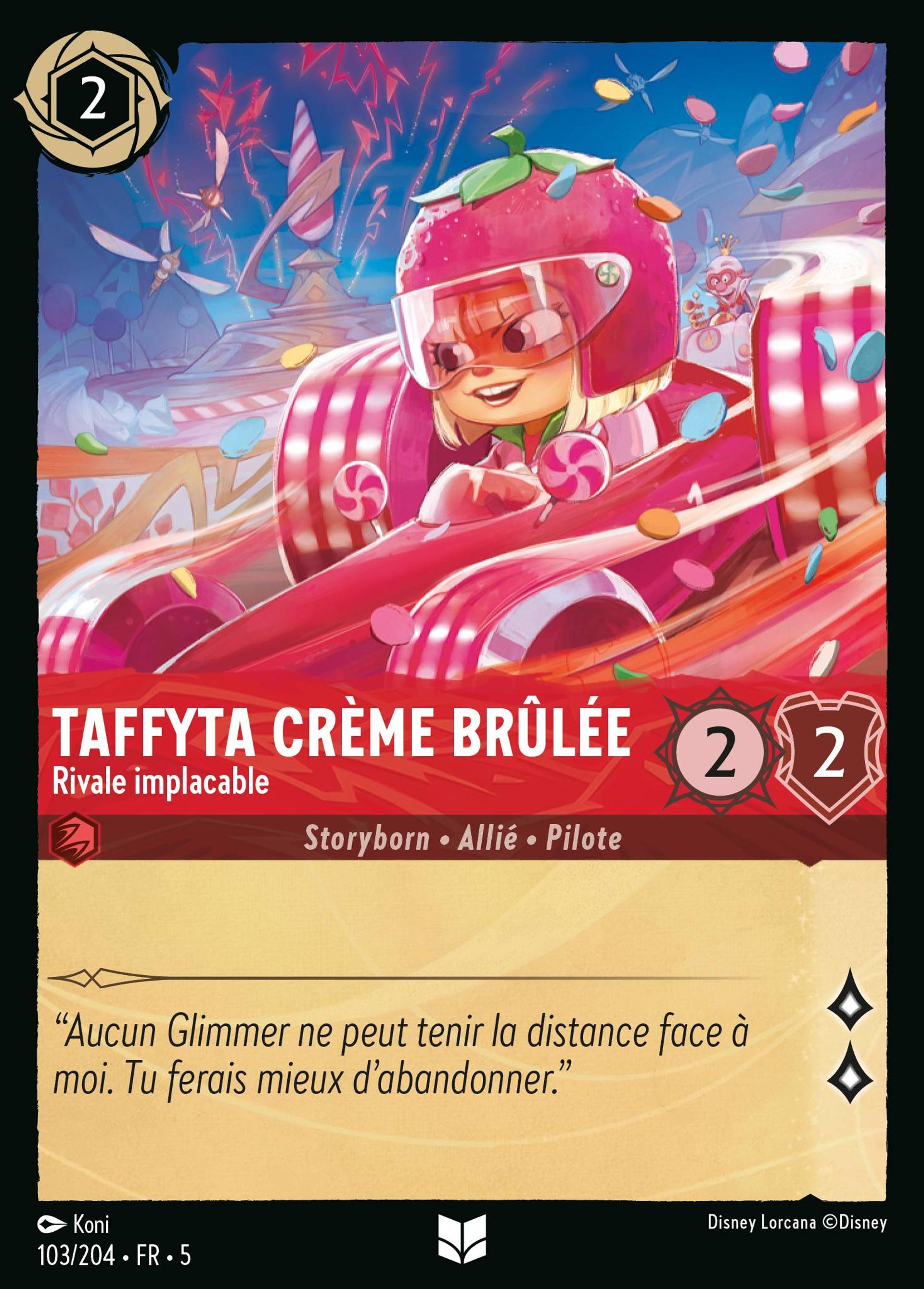 Taffyta Crème Brûlée - Rivale implacable — Shimmering Skies — Lorcana
