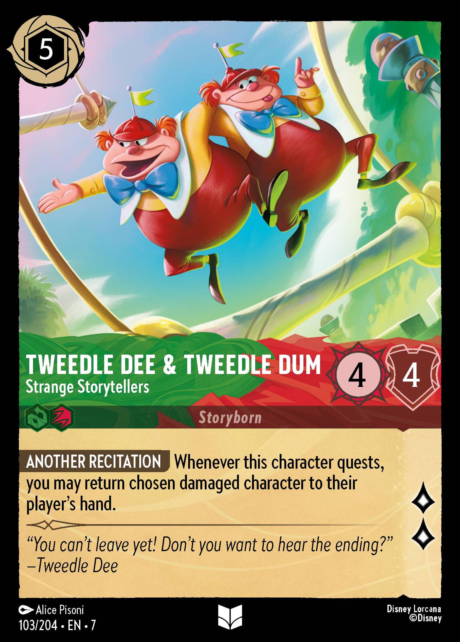 Tweedledee & Tweedledum - Strange Storytellers — Archazia's Island — Lorcana