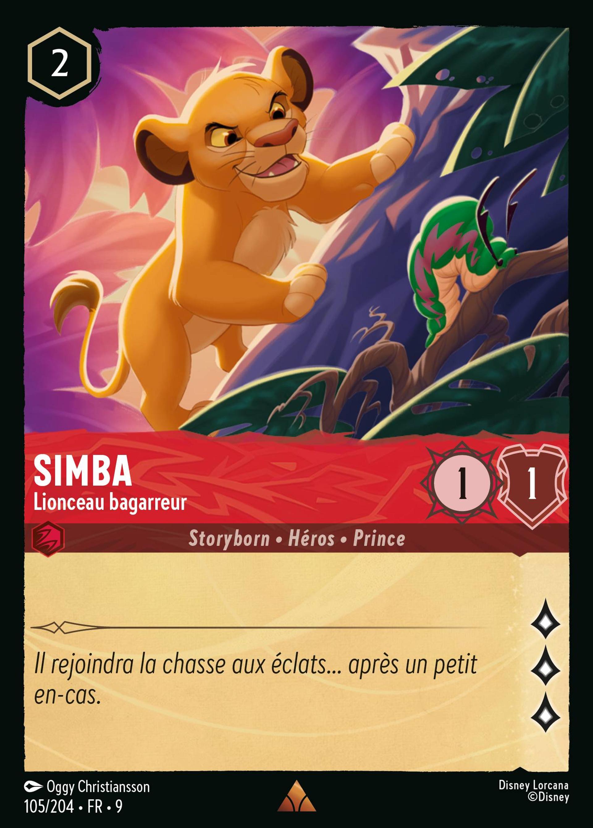 Simba - Lionceau bagarreur — Fabled — Lorcana