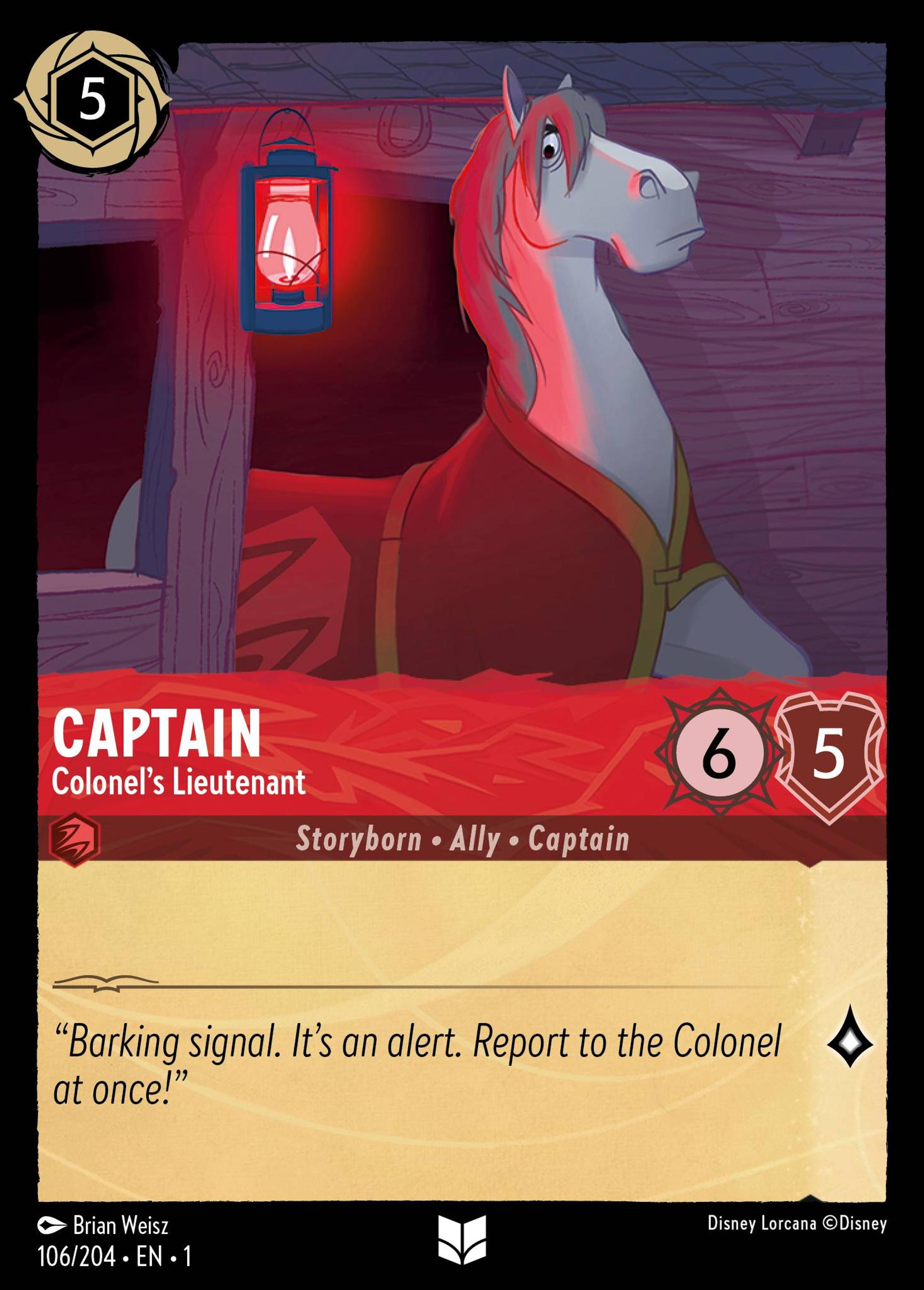 Captain - Colonel's Lieutenant — The First Chapter — Lorcana