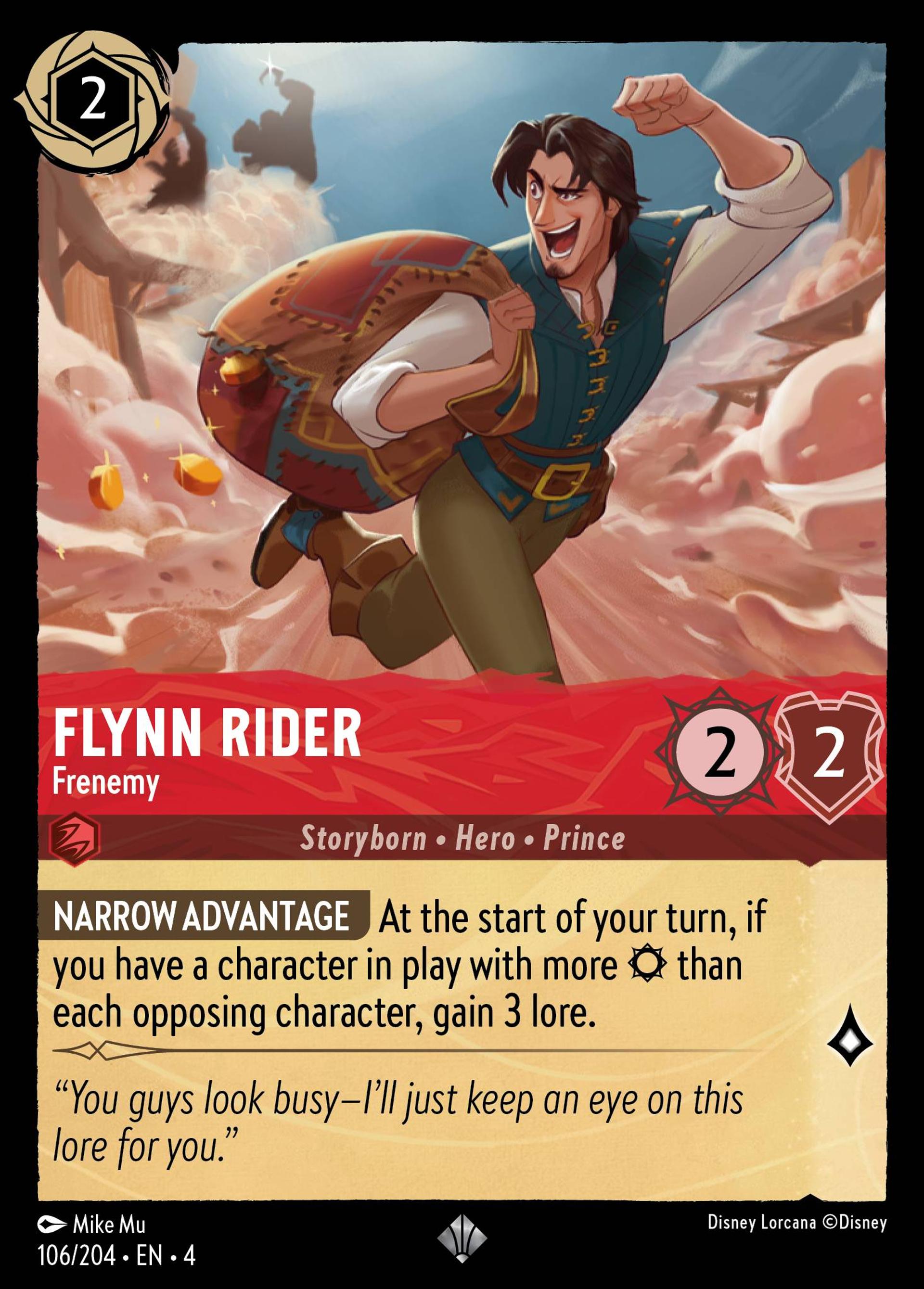 Flynn Rider - Frenemy — Ursula's Return — Lorcana