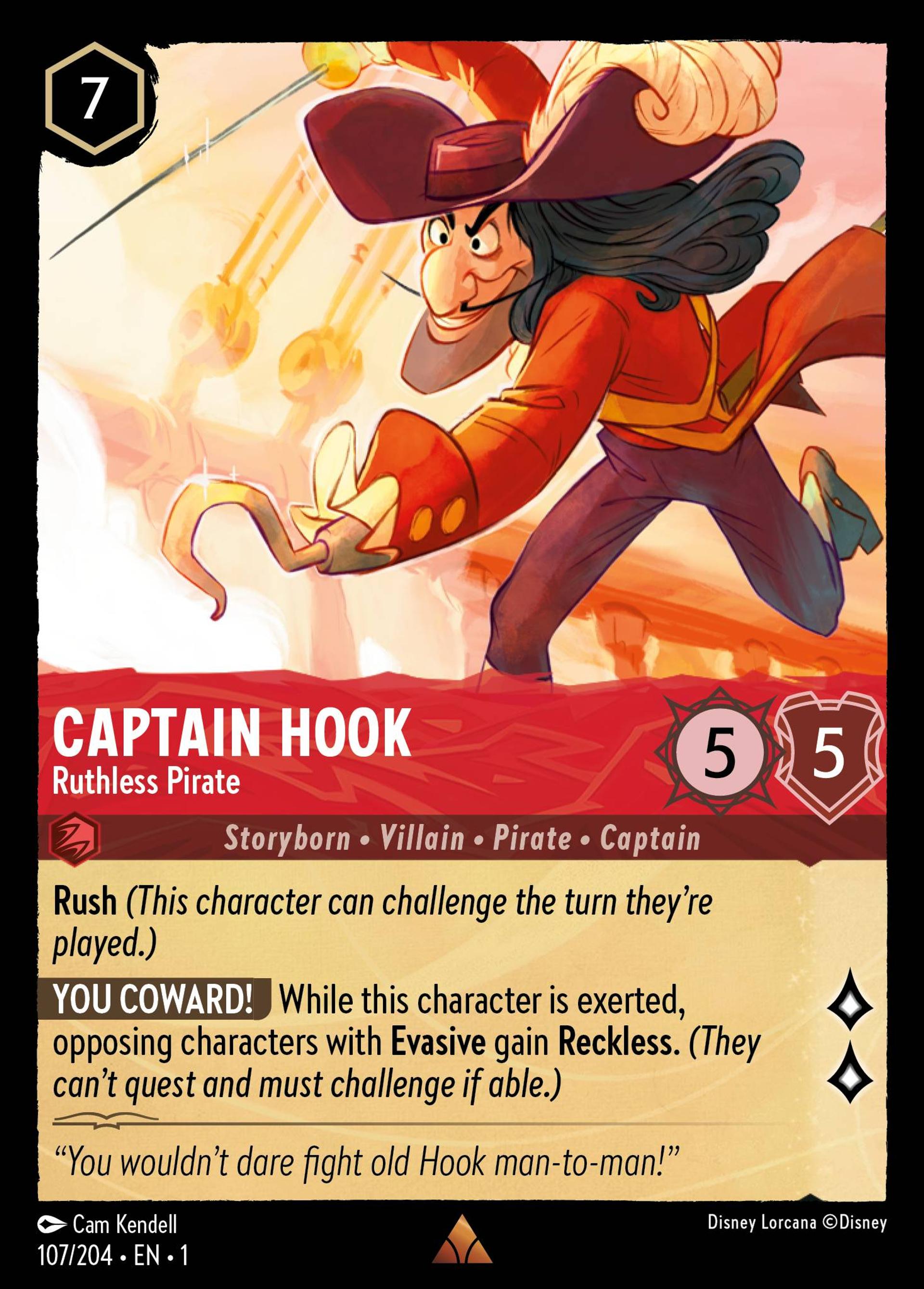 Captain Hook - Ruthless Pirate — The First Chapter — Lorcana