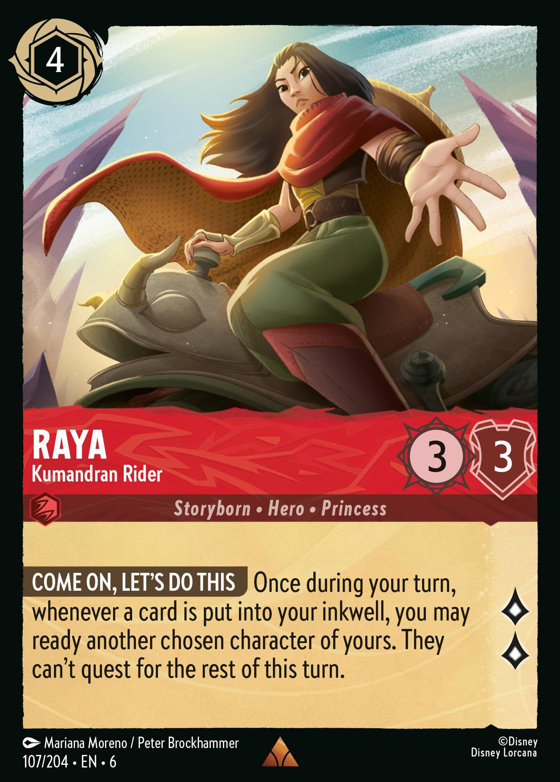 Raya - Kumandran Rider — Azurite Sea — Lorcana