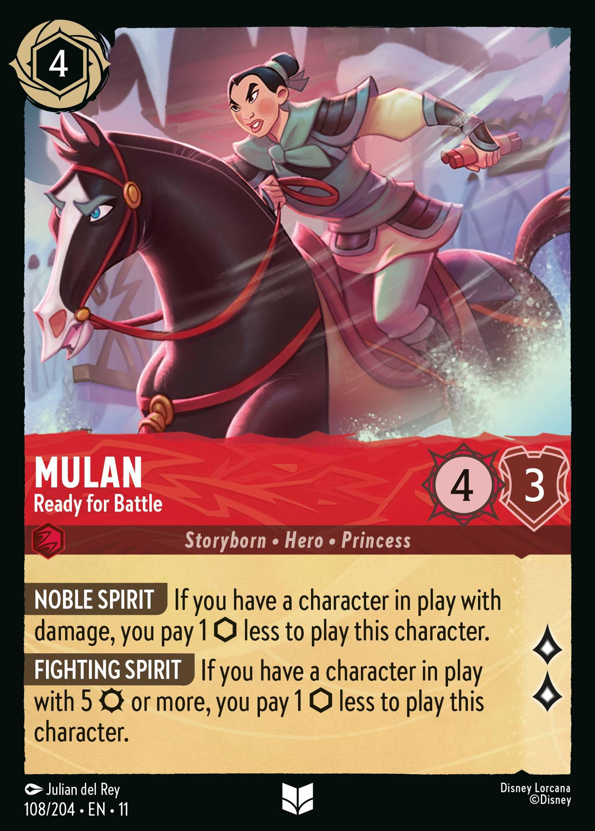 Mulan - Ready for Battle — Winterspell — Lorcana