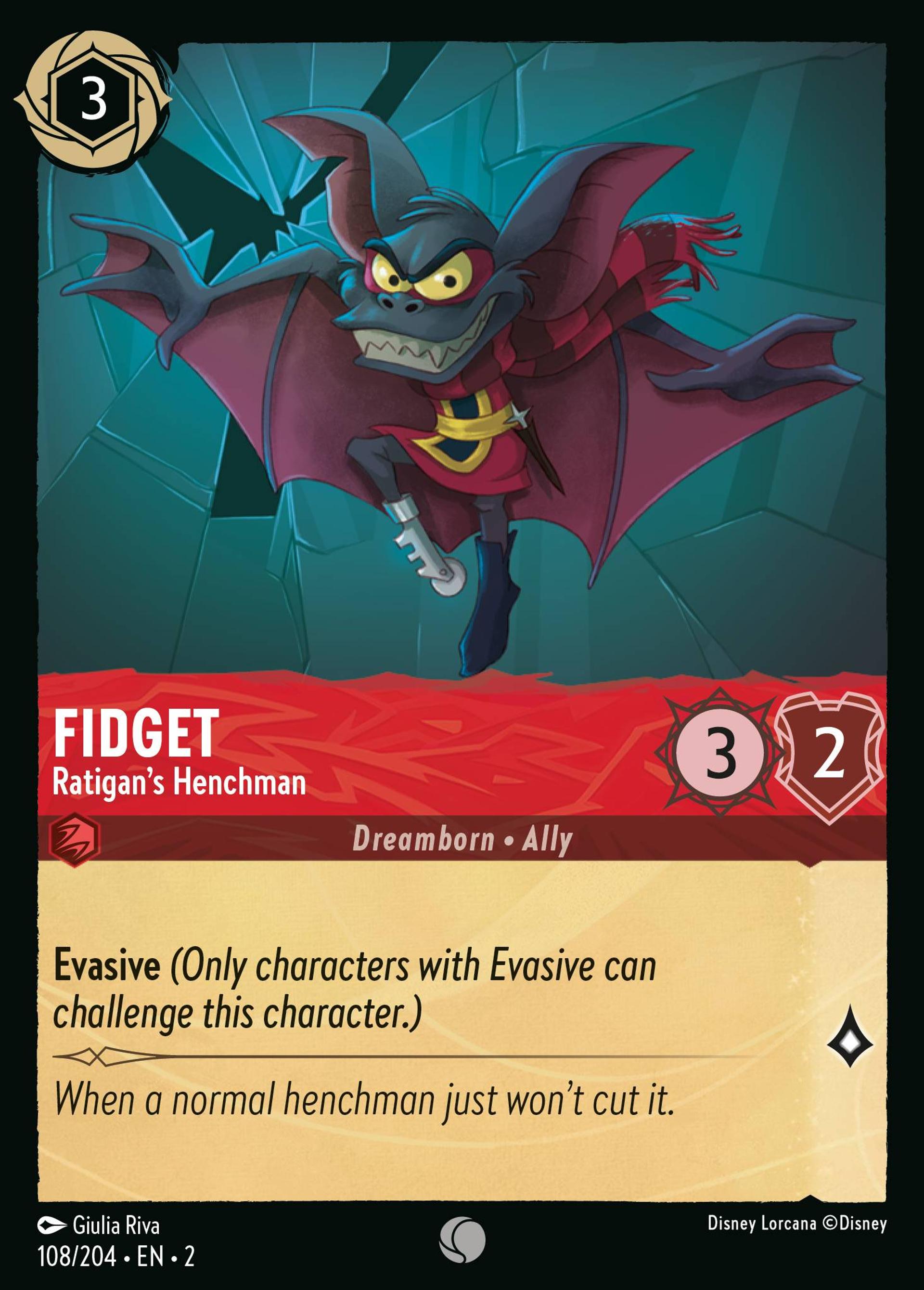 Fidget - Homme de main de Ratigan — Rise of the Floodborn — Lorcana