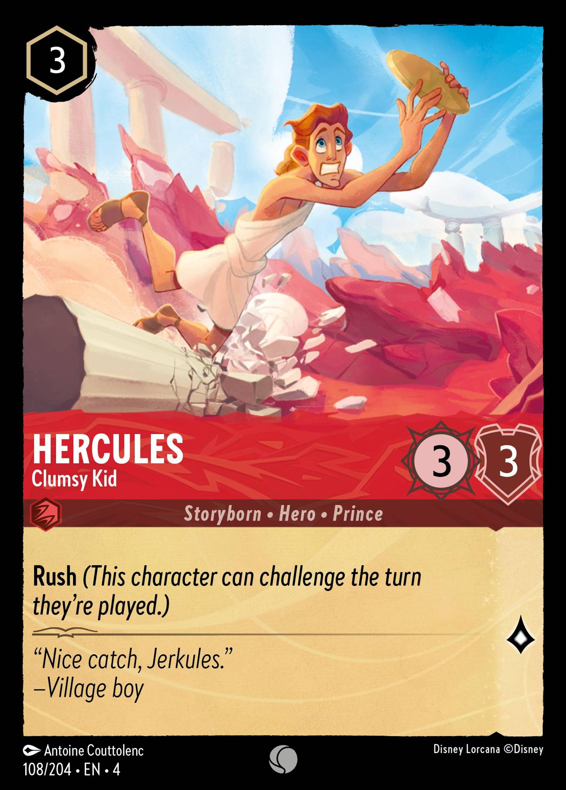 Hercules - Clumsy Kid — Ursula's Return — Lorcana