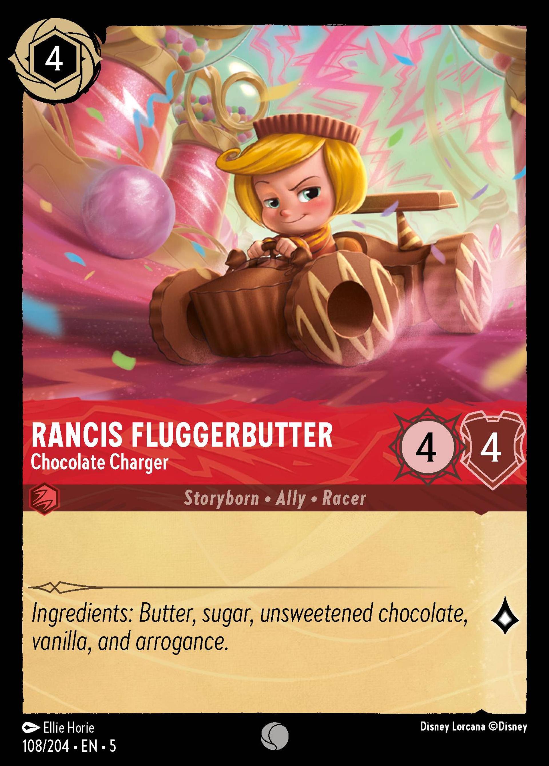 Rancis Fluggerbutter - Chocolate Charger — Shimmering Skies — Lorcana