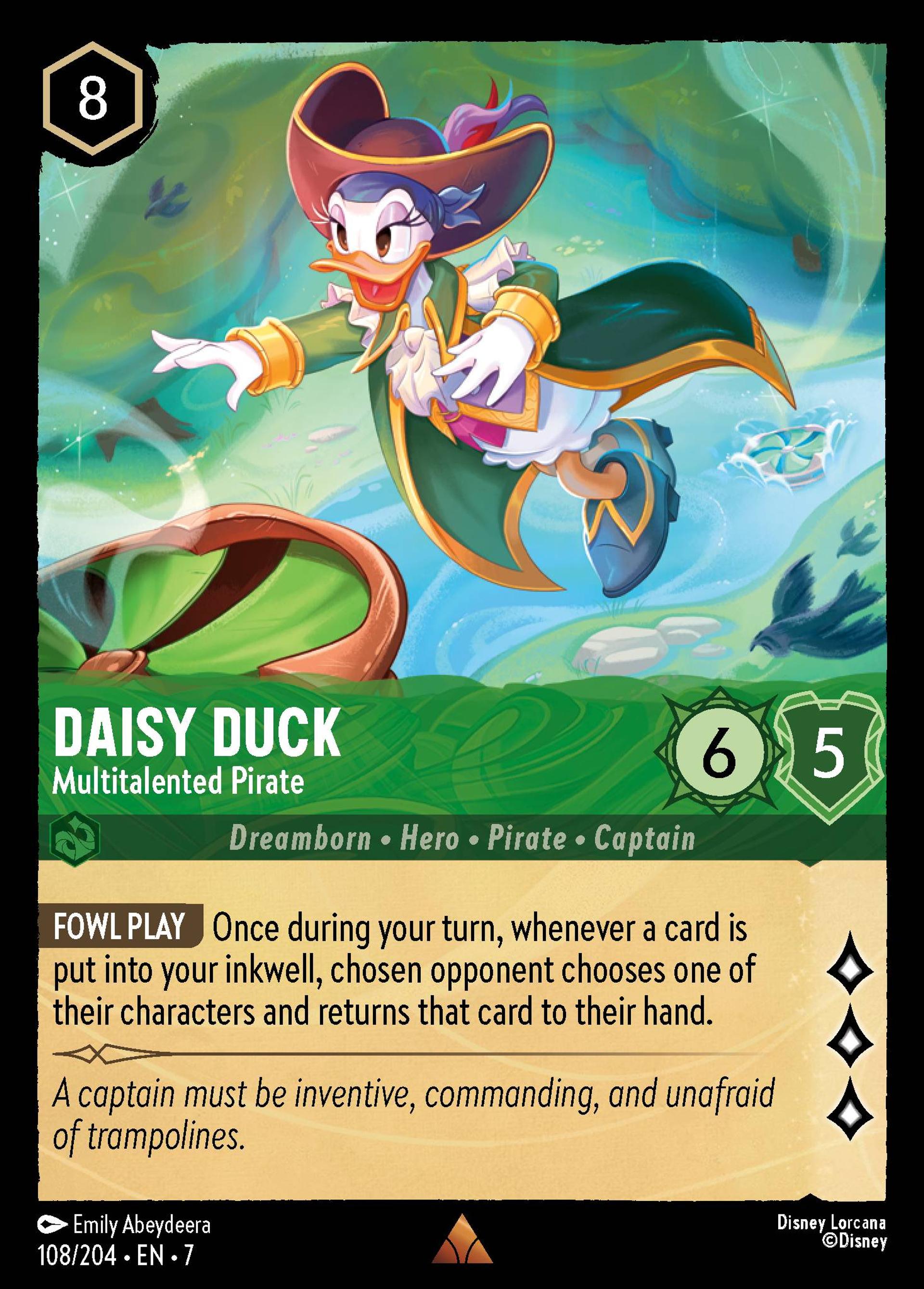 Daisy Duck - Multitalented Pirate — Archazia's Island — Lorcana