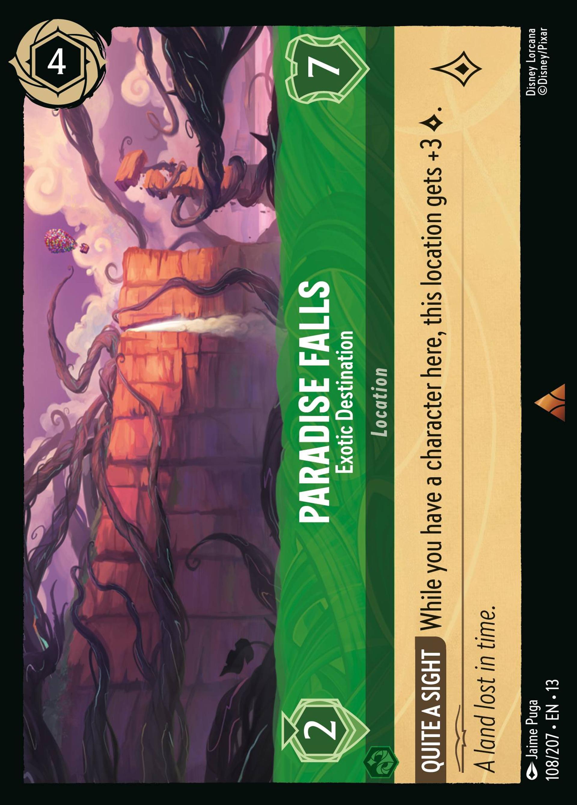 Paradise Falls - Exotic Destination — Attack of the Vine! — Lorcana