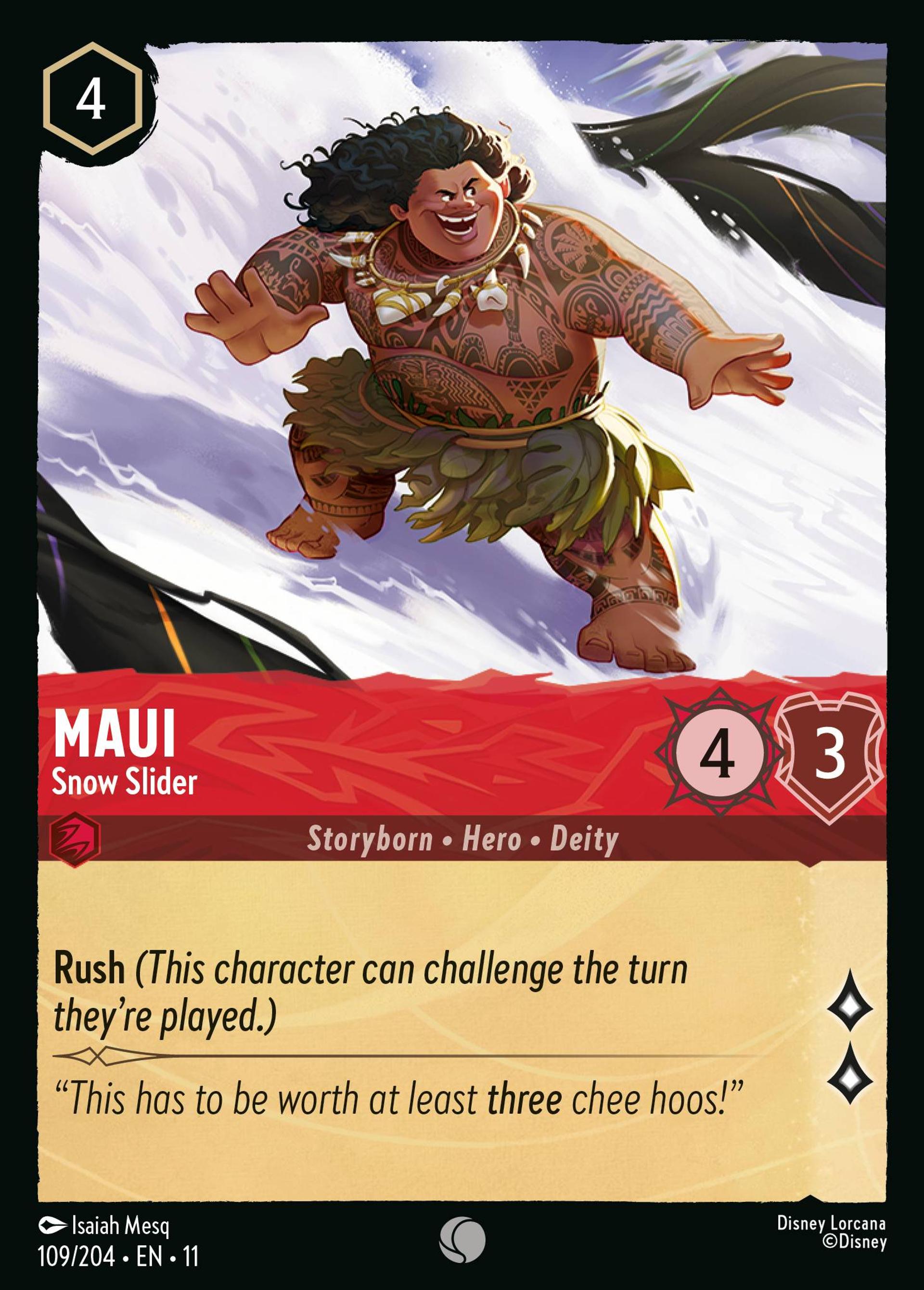Maui - Snow Slider — Winterspell — Lorcana