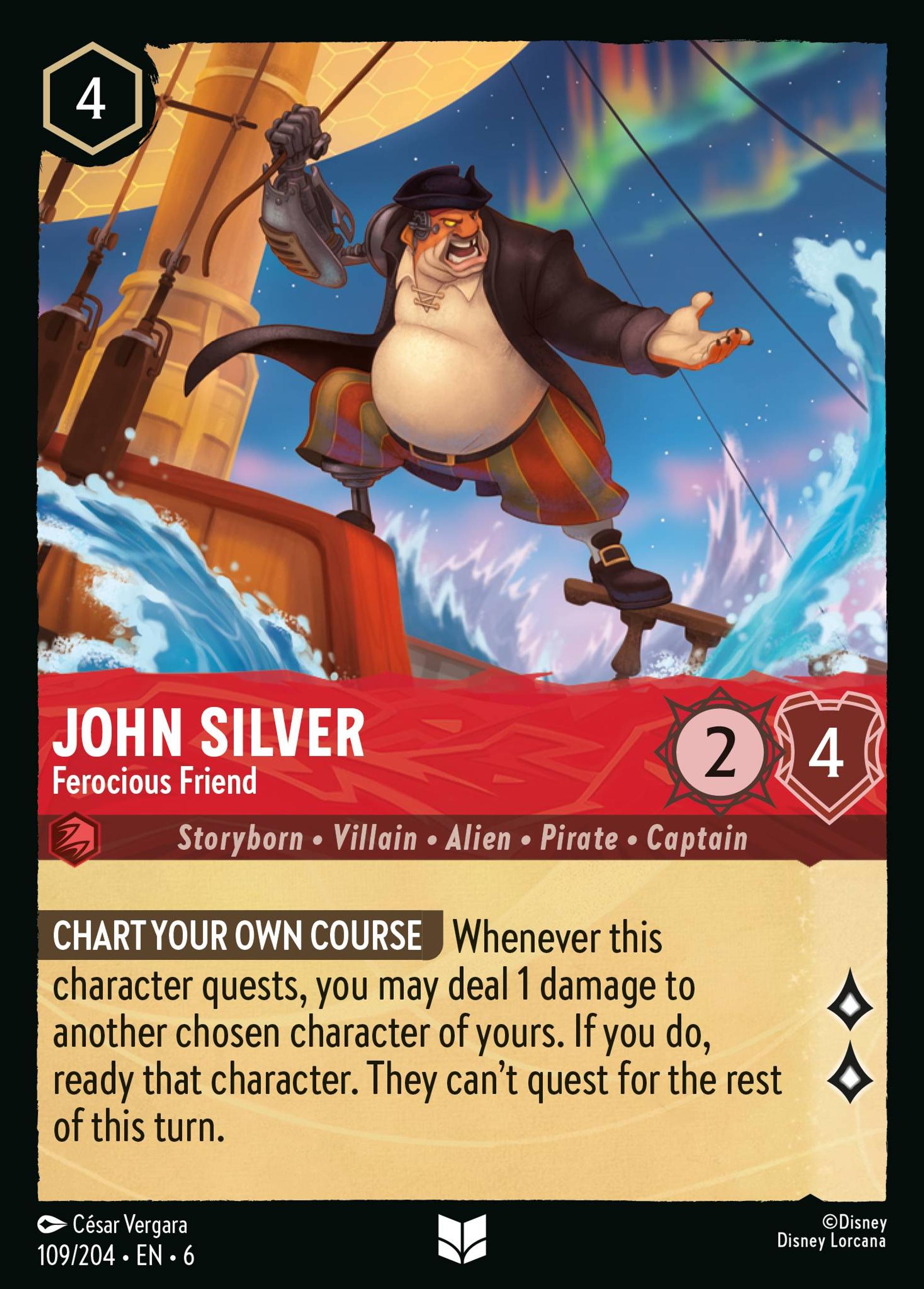 John Silver - Ferocious Friend — Azurite Sea — Lorcana