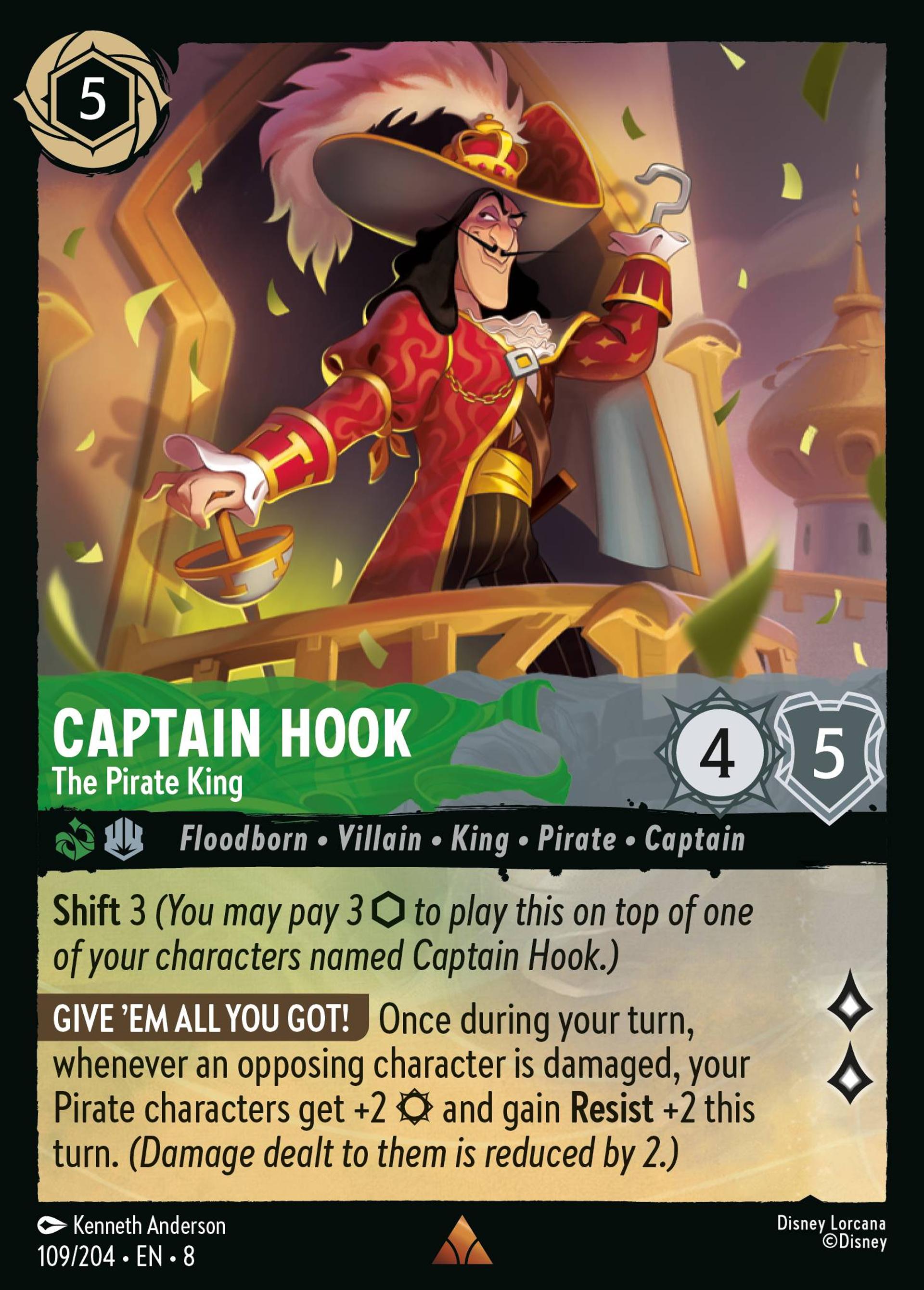 Captain Hook - The Pirate King — The Reign of Jafar — Lorcana