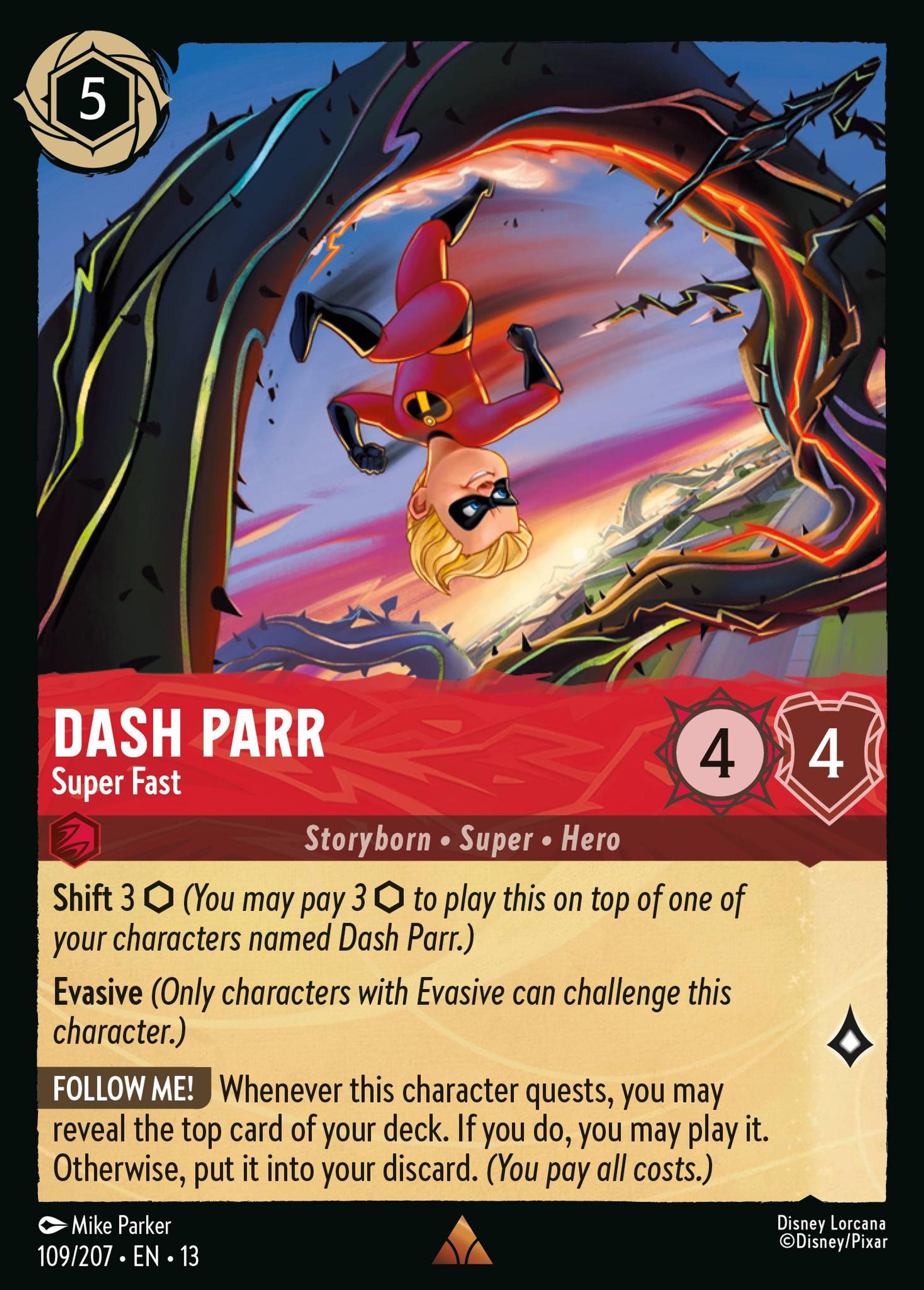 Dash Parr - Super Fast — Attack of the Vine! — Lorcana