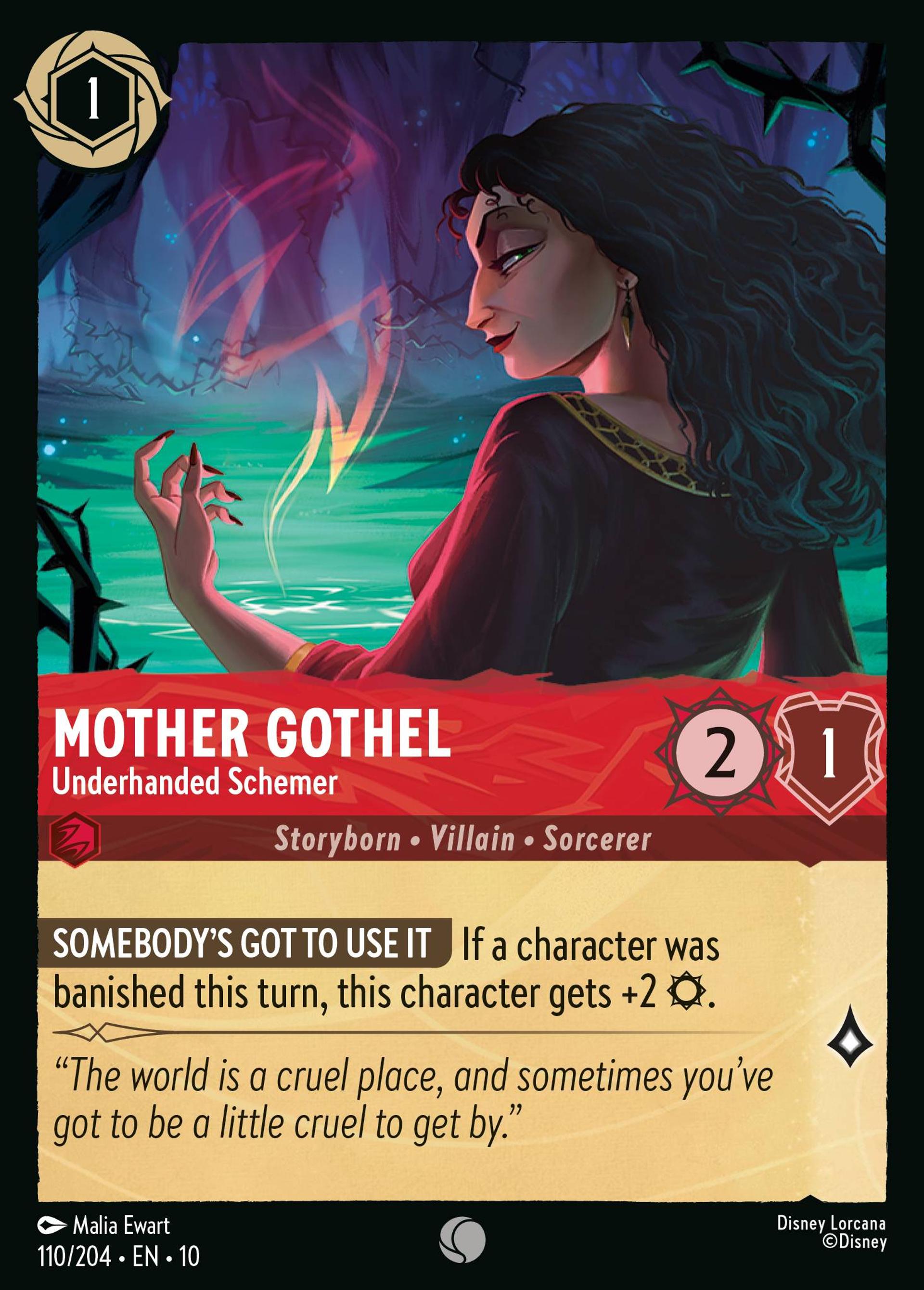 Mother Gothel - Underhanded Schemer — Whispers in the Well — Lorcana