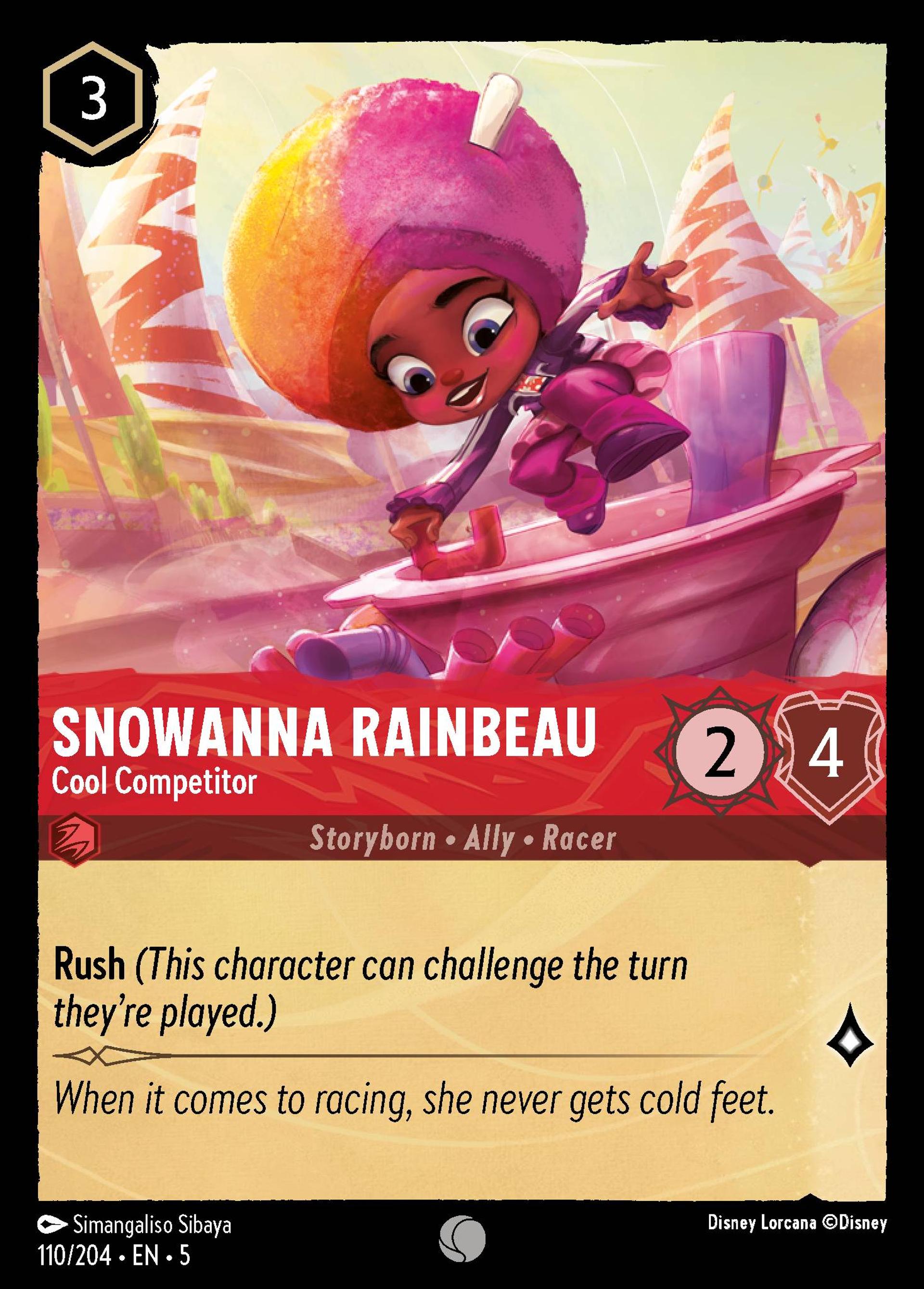 Snowanna Rainbeau - Cool Competitor — Shimmering Skies — Lorcana
