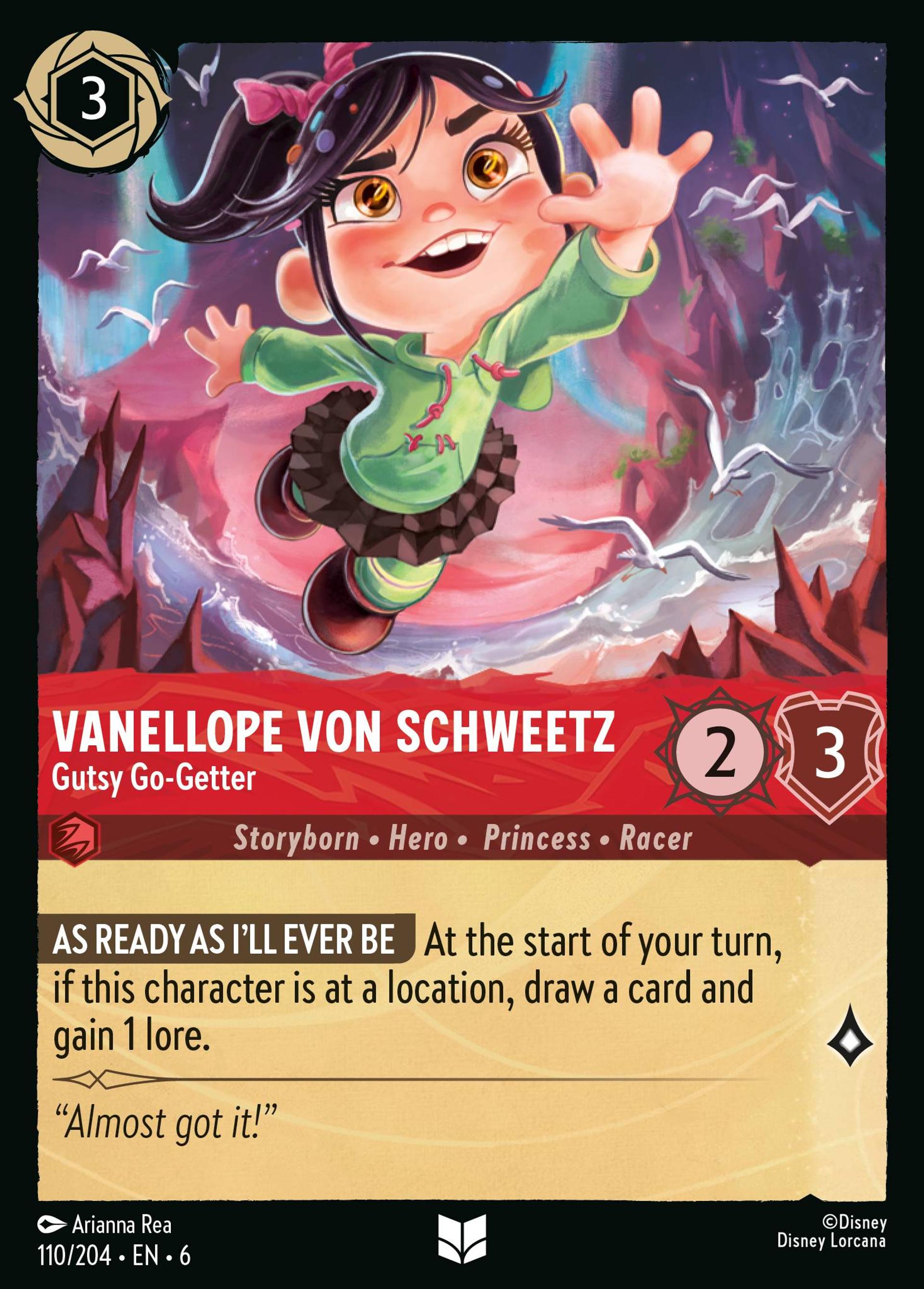 Vanellope von Schweetz - Gutsy Go-Getter — Azurite Sea — Lorcana