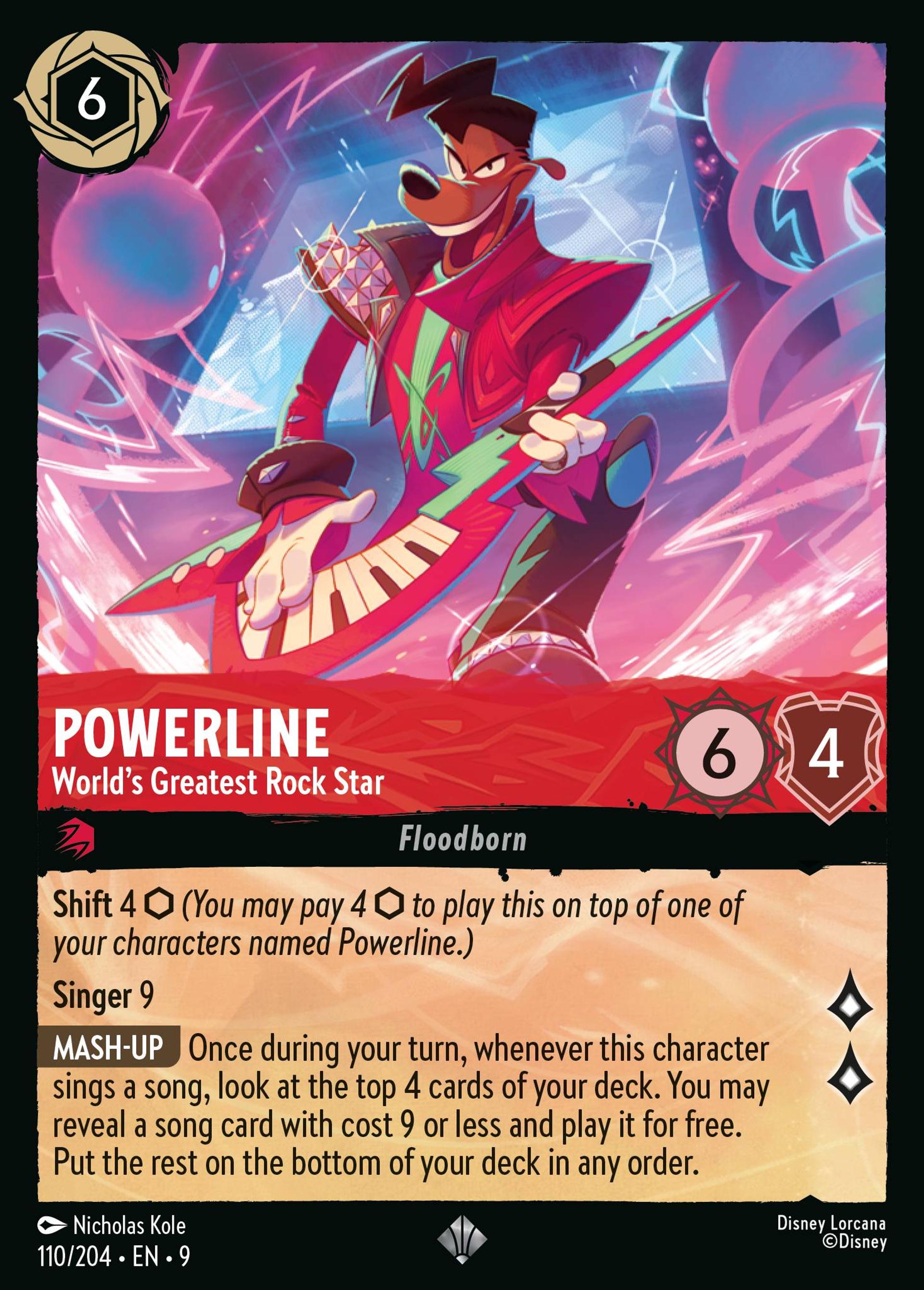 Powerline - World's Greatest Rock Star — Fabled — Lorcana