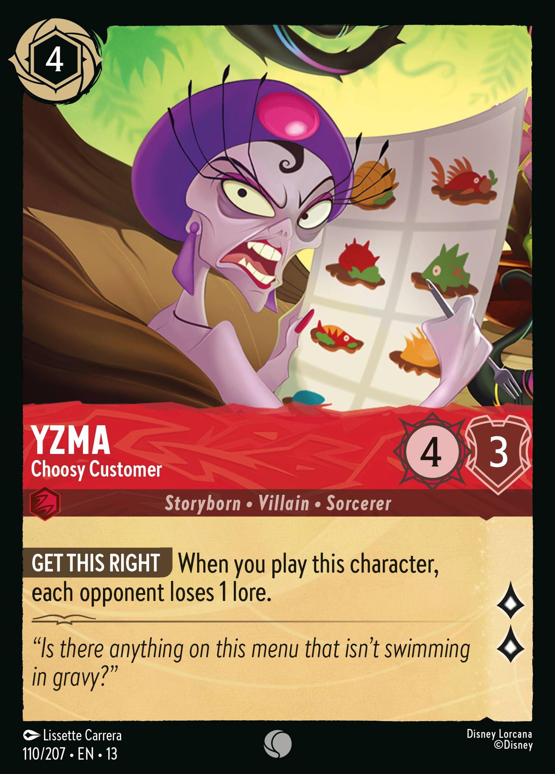 Yzma - Choosy Customer — Attack of the Vine! — Lorcana
