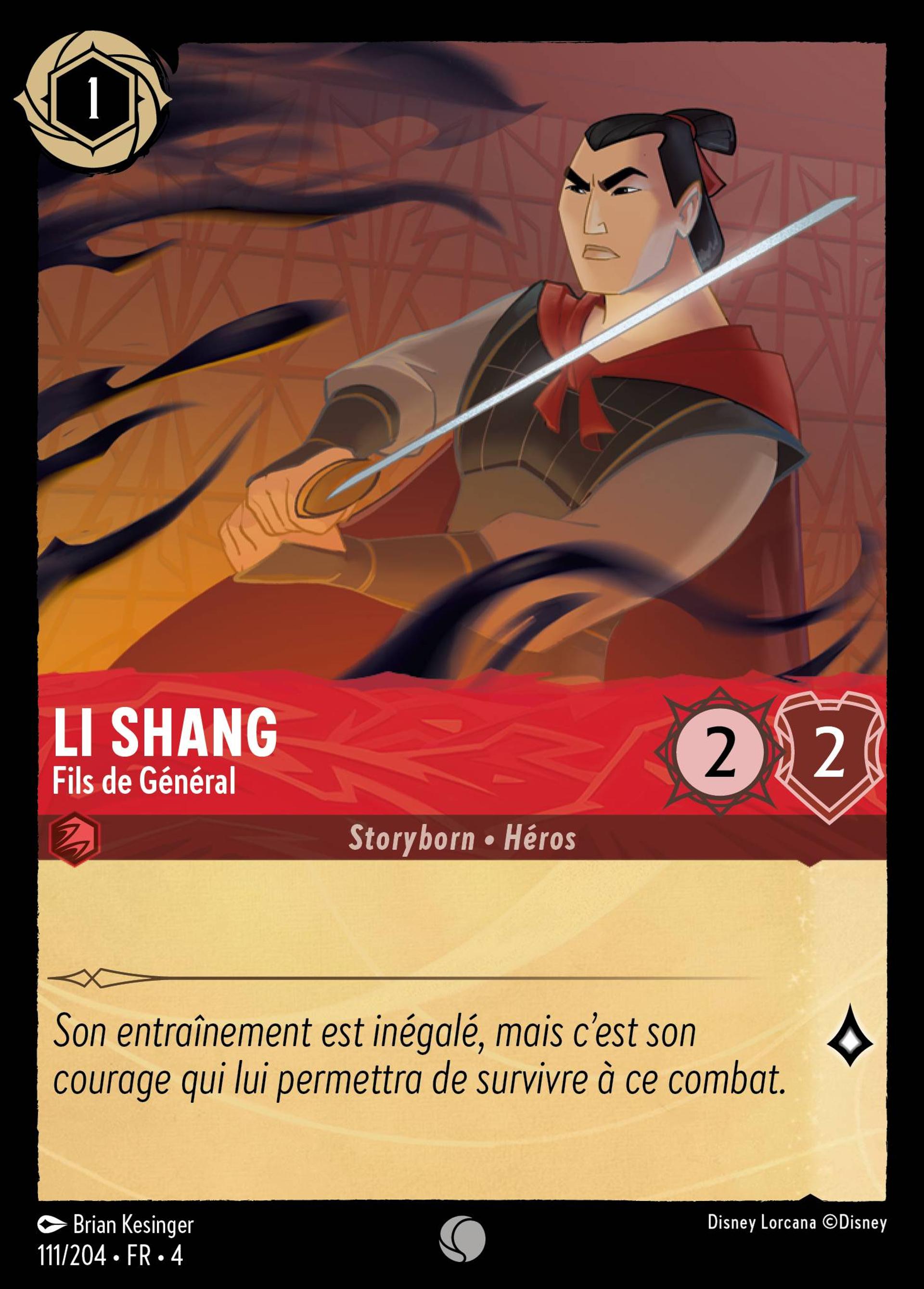 Li Shang - Fils de Général — Ursula's Return — Lorcana
