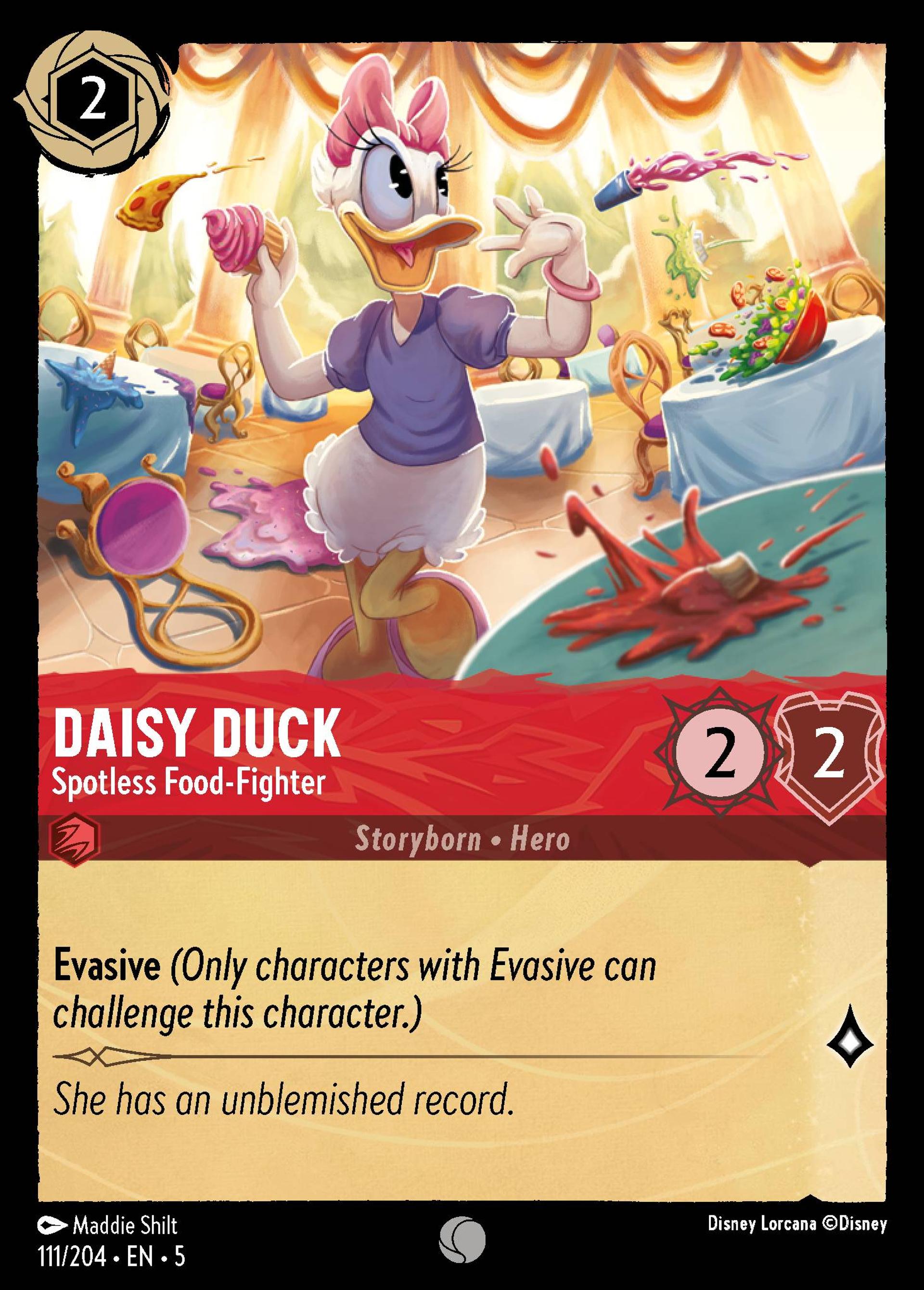 Daisy Duck - Spotless Food-Fighter — Shimmering Skies — Lorcana